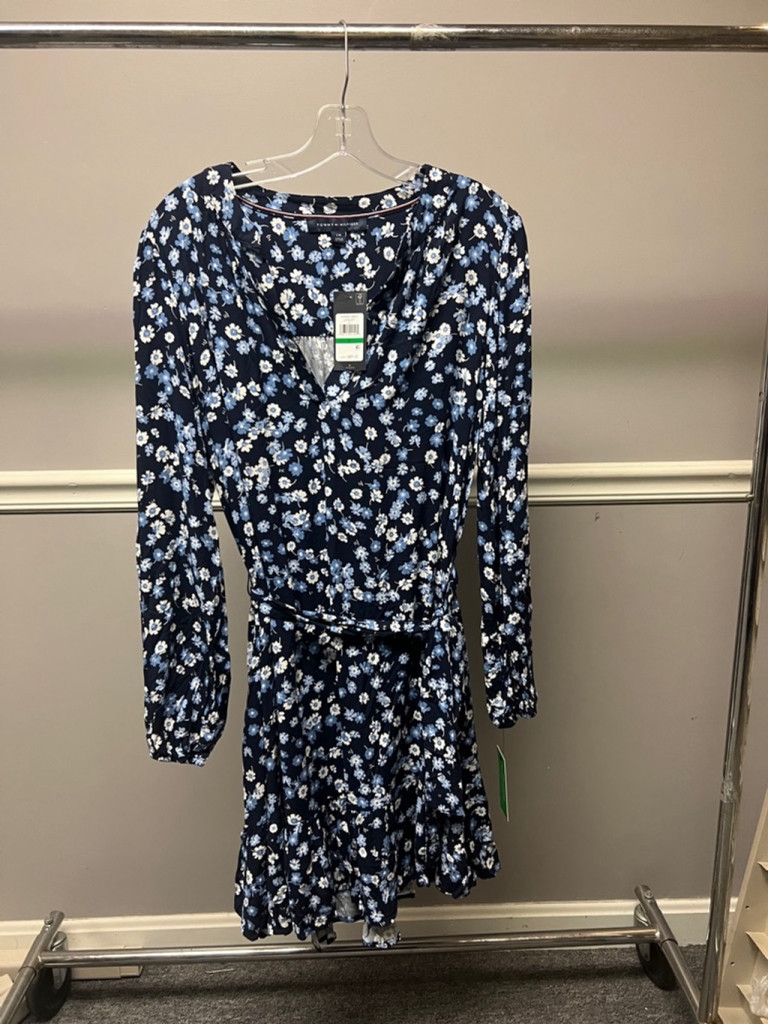 Tommy Hilfiger Women's Tommy Hilfiger Dress, L, Navy Blue Size L / US 10 / IT 46 - 1 Thumbnail