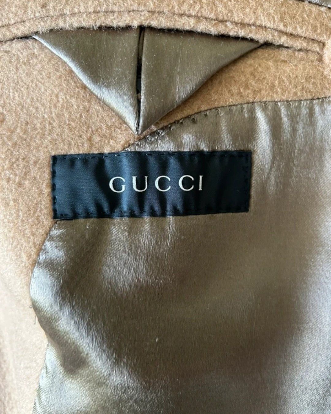 Gucci CAMEL HAIR WOOL COAT BY TOM FORD Size US L / EU 52-54 / 3 - 3 Thumbnail