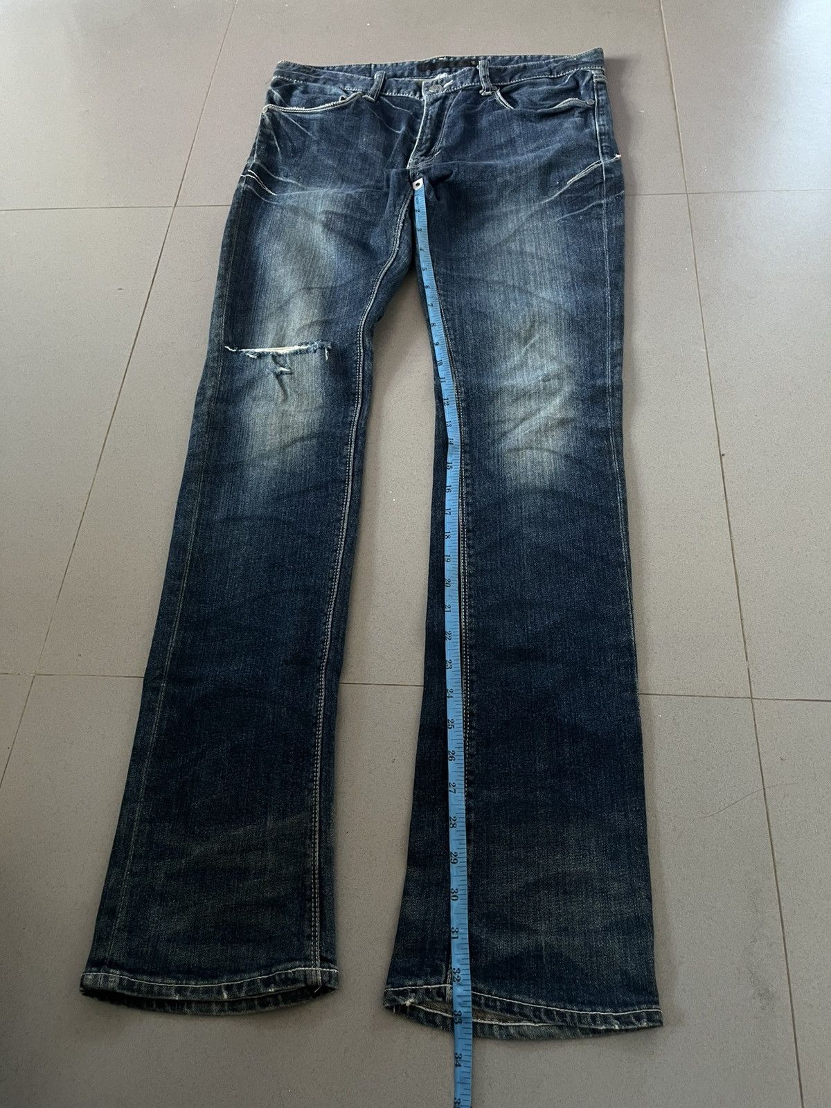GOSTAR DE FUGA FUGA JAPANESE 00’s VINTAGE DENIM DISTRESSED PANTS JEANS VKEI Size US 30 / EU 46 - 18 Thumbnail