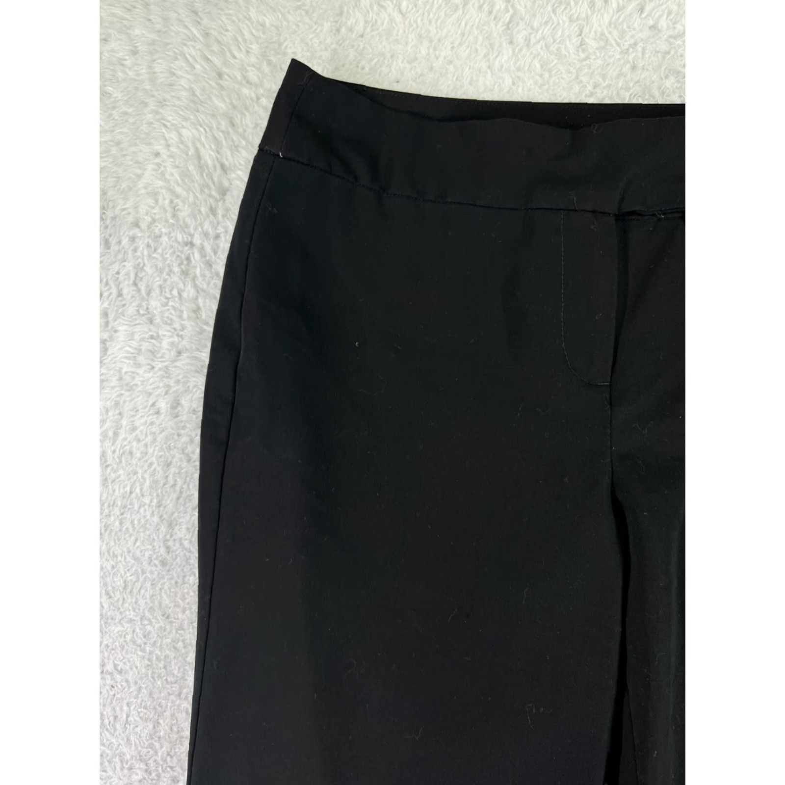 Gloria Vanderbilt VINTAGE Gloria Vanderbilt Pants Womens 6 Black Zip Fly Polyester Stretch Pockets 30x31 Size 28" / US 6 / IT 42 - 7 Thumbnail