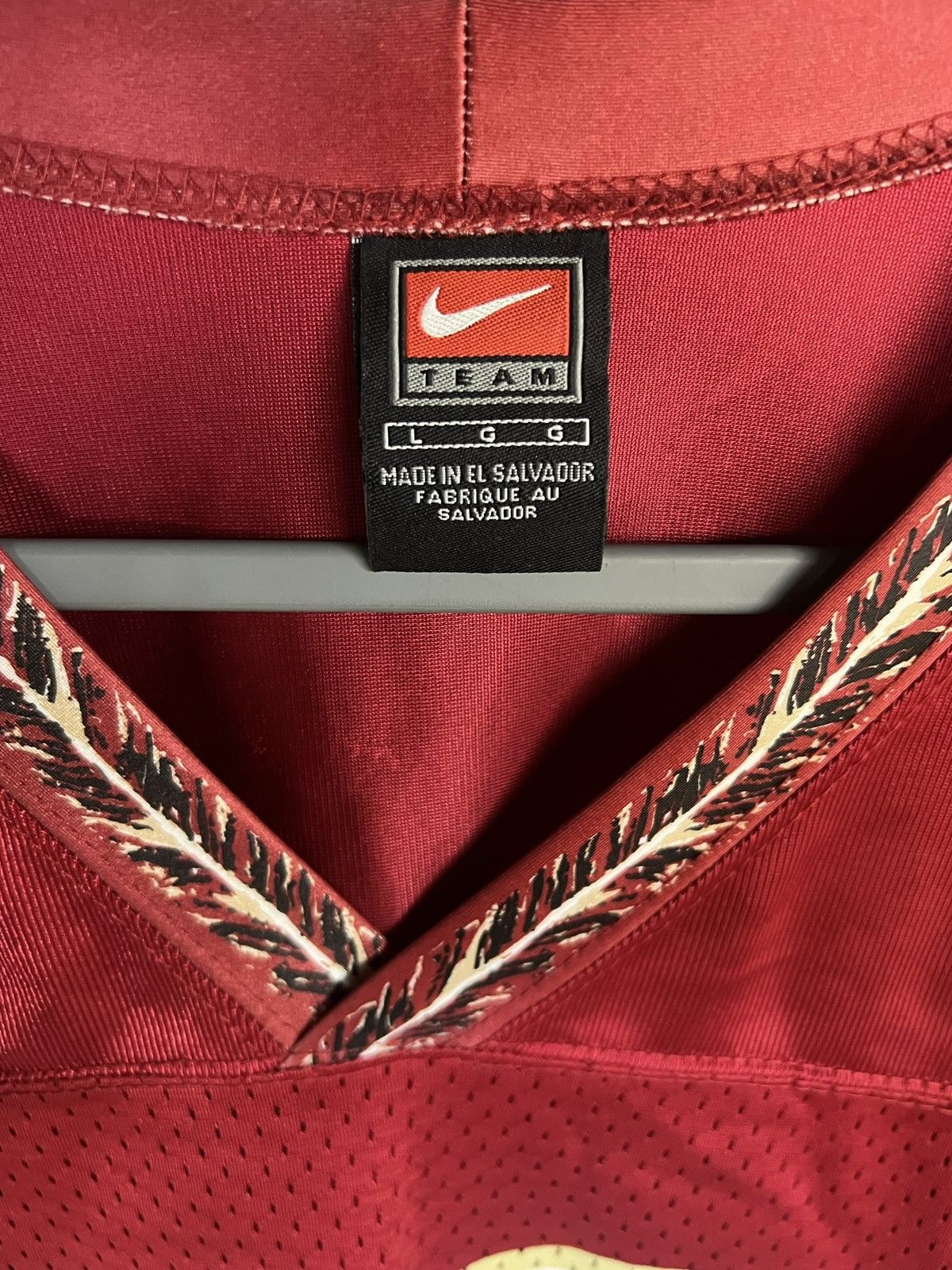 Nike × Vintage Vintage 90s Florida State Seminoles #16 Nike Team Jersey Size US L / EU 52-54 / 3 - 2 Thumbnail