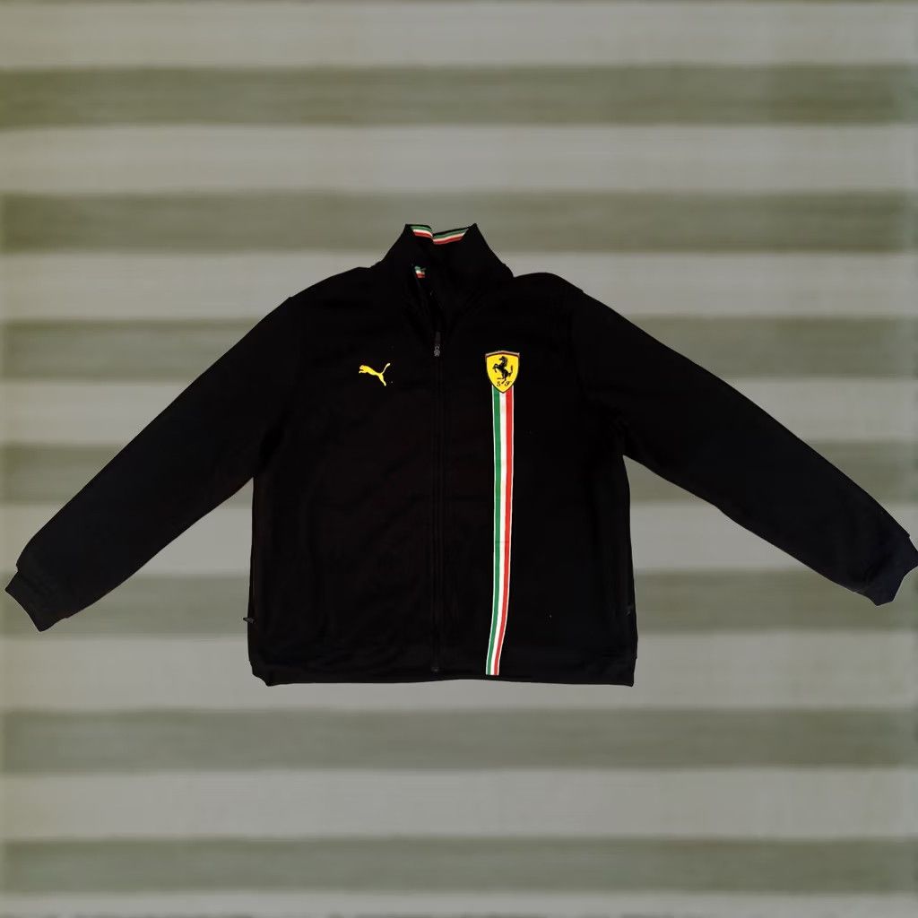 Puma VINTAGE Puma Scuderia Ferrari Racing Track Sweatshirt Jacket 2XL Size US XXL / EU 58 / 5 - 1 Thumbnail