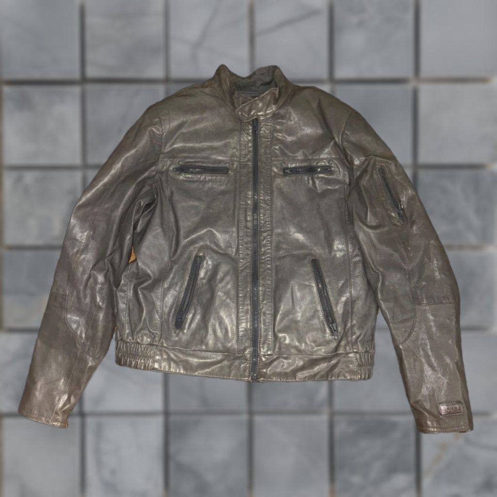 Vintage Marsee Reversible Leather Biker Jacket Gray Men’s Size 42 Medium 20x24 Jackets/Motorcycle Vintage Style Size US M / EU 48-50 / 2 - 1 Thumbnail