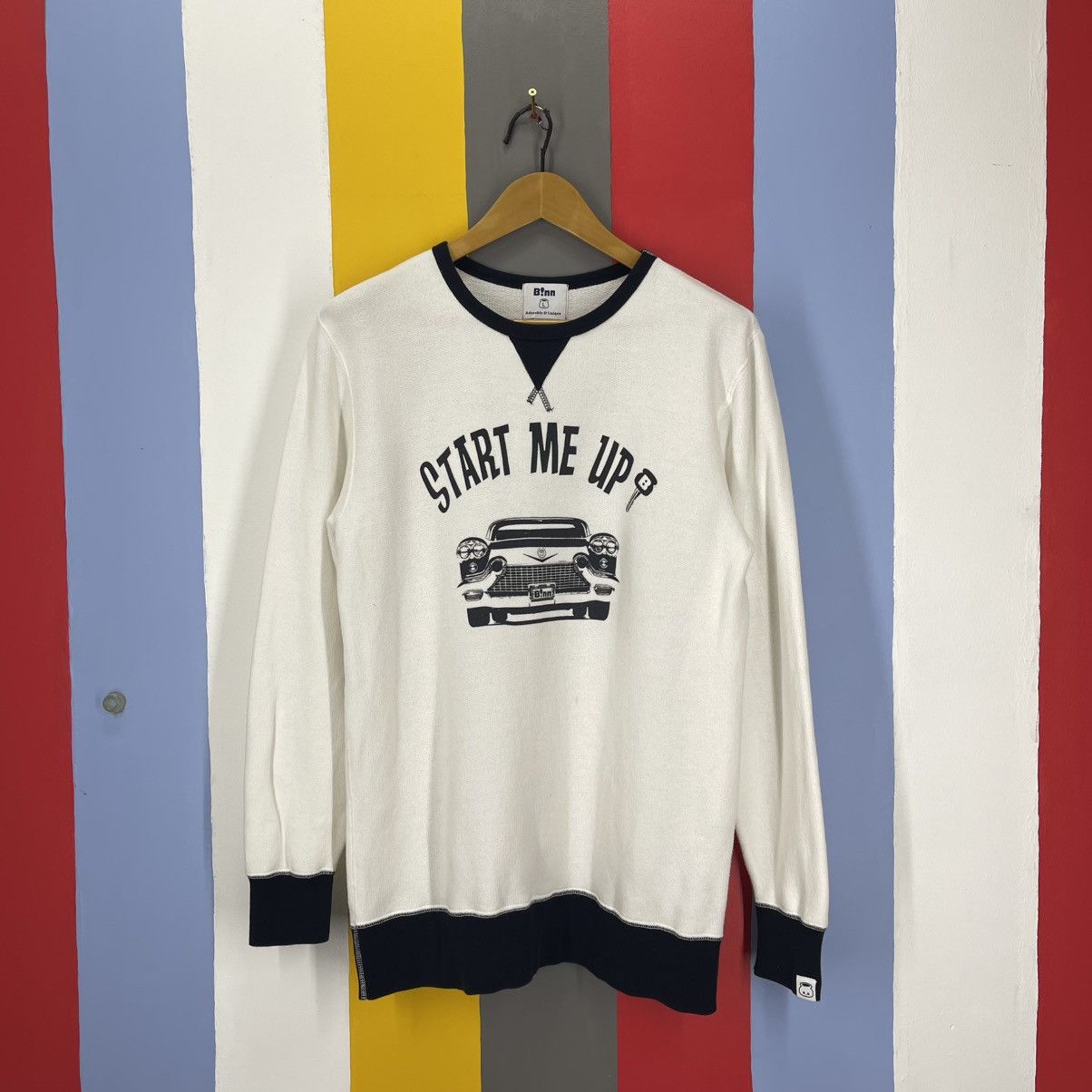 Japanese Brand START ME UP by BINN Crew Neck Sweatshirt #1982/13 Size US M / EU 48-50 / 2 - 1 Thumbnail