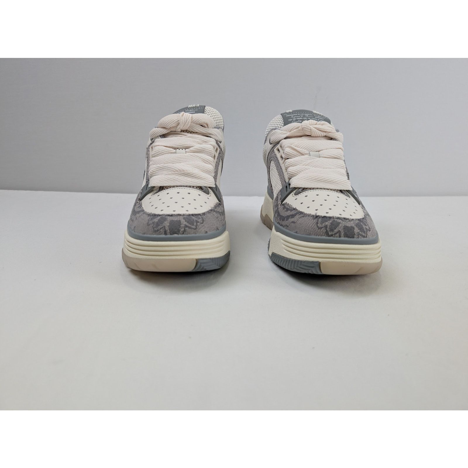 Amiri o1rshd1 Bandana Denim MA-1 Sneakers in Grey Size US 11 / EU 44 - 8 Thumbnail
