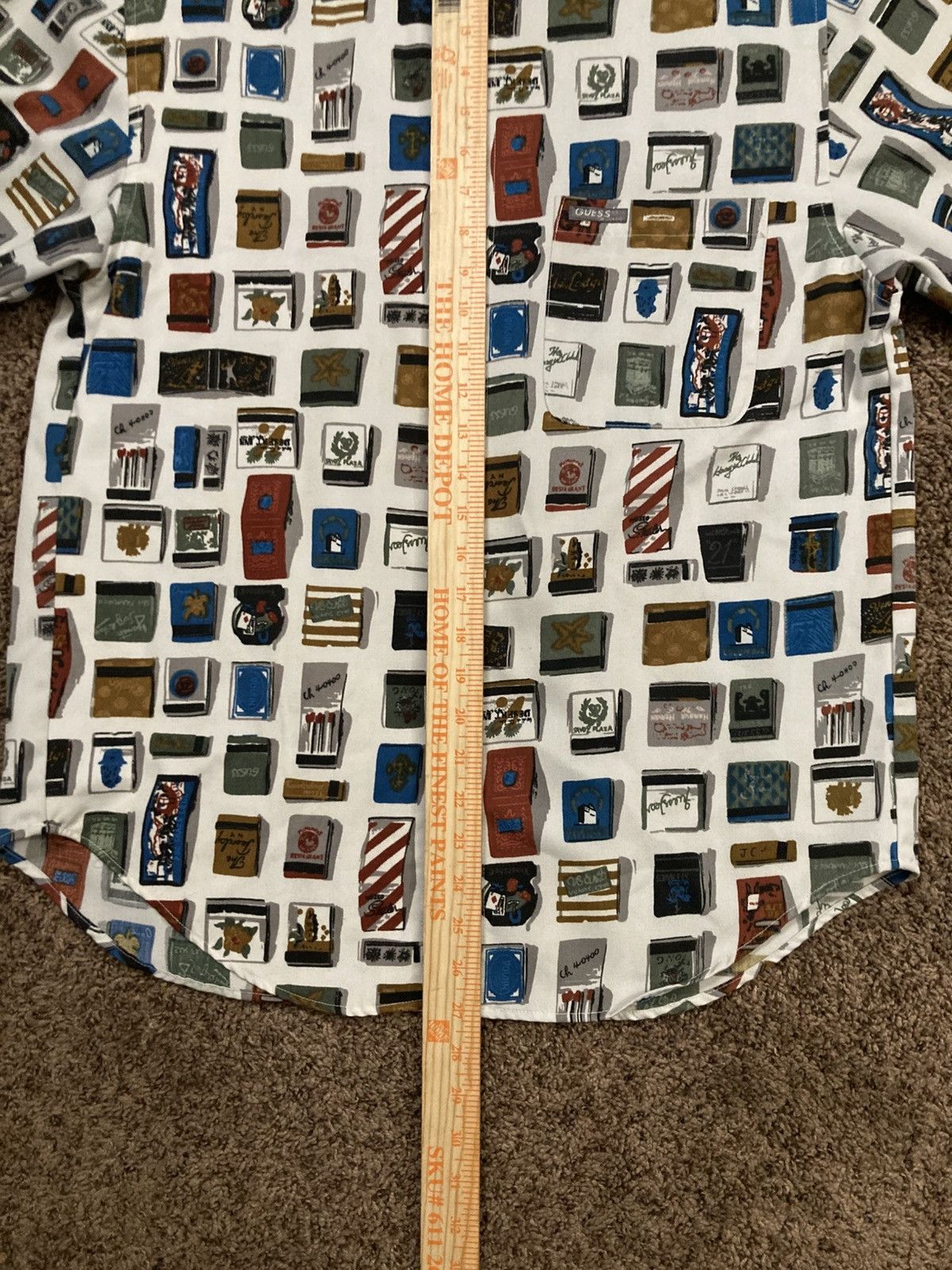 Designer × Guess × Vintage Vintage Guess by Georges Marciano Button Down Matchbox Shirt Size US S / EU 44-46 / 1 - 5 Thumbnail