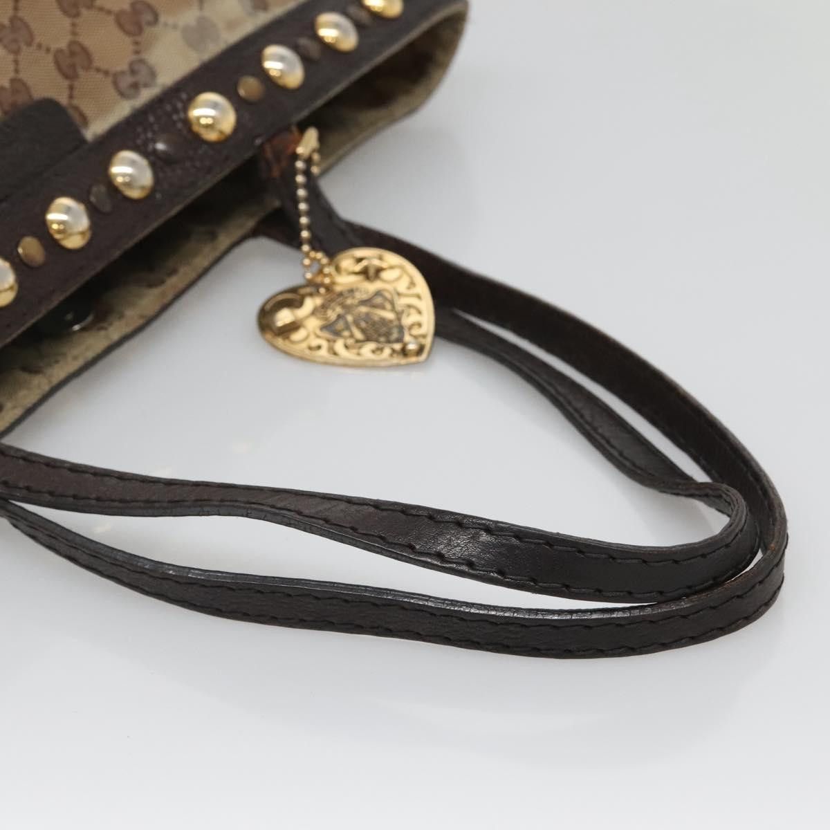 Gucci GUCCI GG Crystal Tote Bag Coated Canvas Beige Gold Size ONE SIZE - 7 Thumbnail