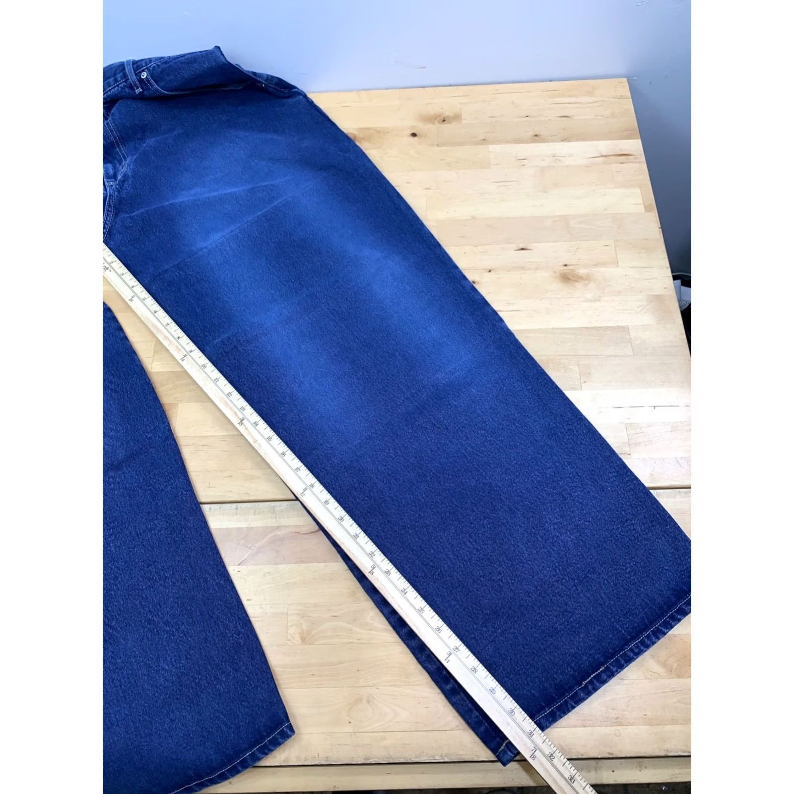 Vintage VINTAGE Solo Denim Jeans Men 40x31 Blue 90s Y2K Baggy Skate Hip Hop 13223 Jeans Mens 40 Regular Blue 5-Pocket Design Inseam 31 Baggy Straight Vintage Size US 40 / EU 56 - 7 Thumbnail