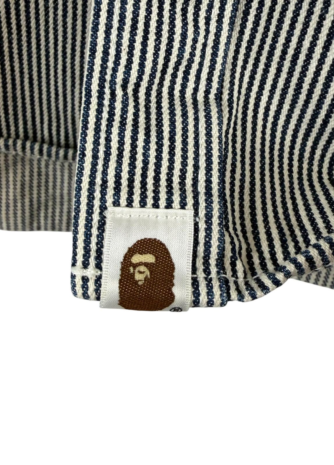 Bape Bape Stripe Work Shirts Size US M / EU 48-50 / 2 - 7 Thumbnail