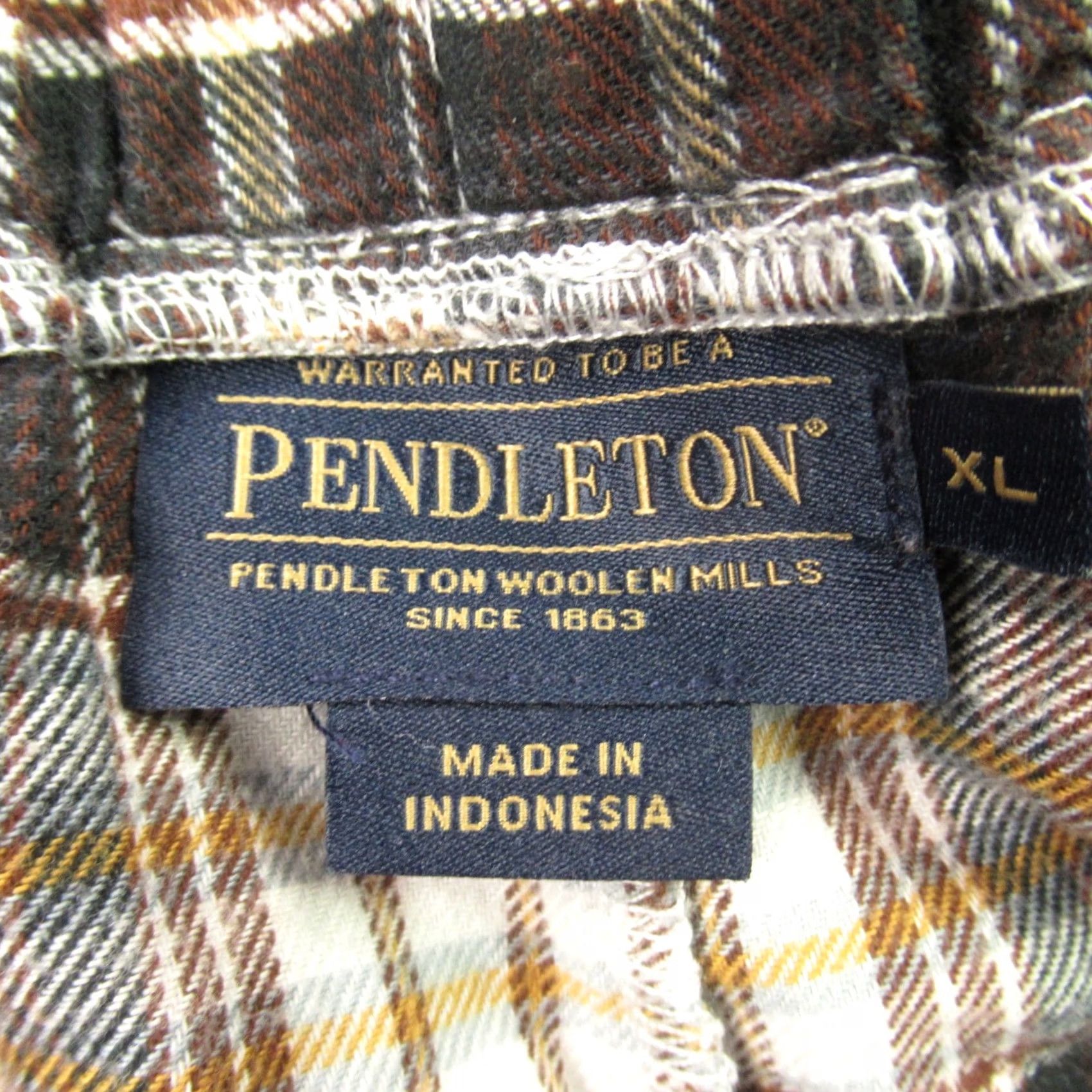 Pendleton Pendleton Pants Mens XL Pockets Straight Leg Plaid Drawstring Casual Cotton | Regular Fit | Multicolor Size US 36 / EU 52 - 3 Thumbnail
