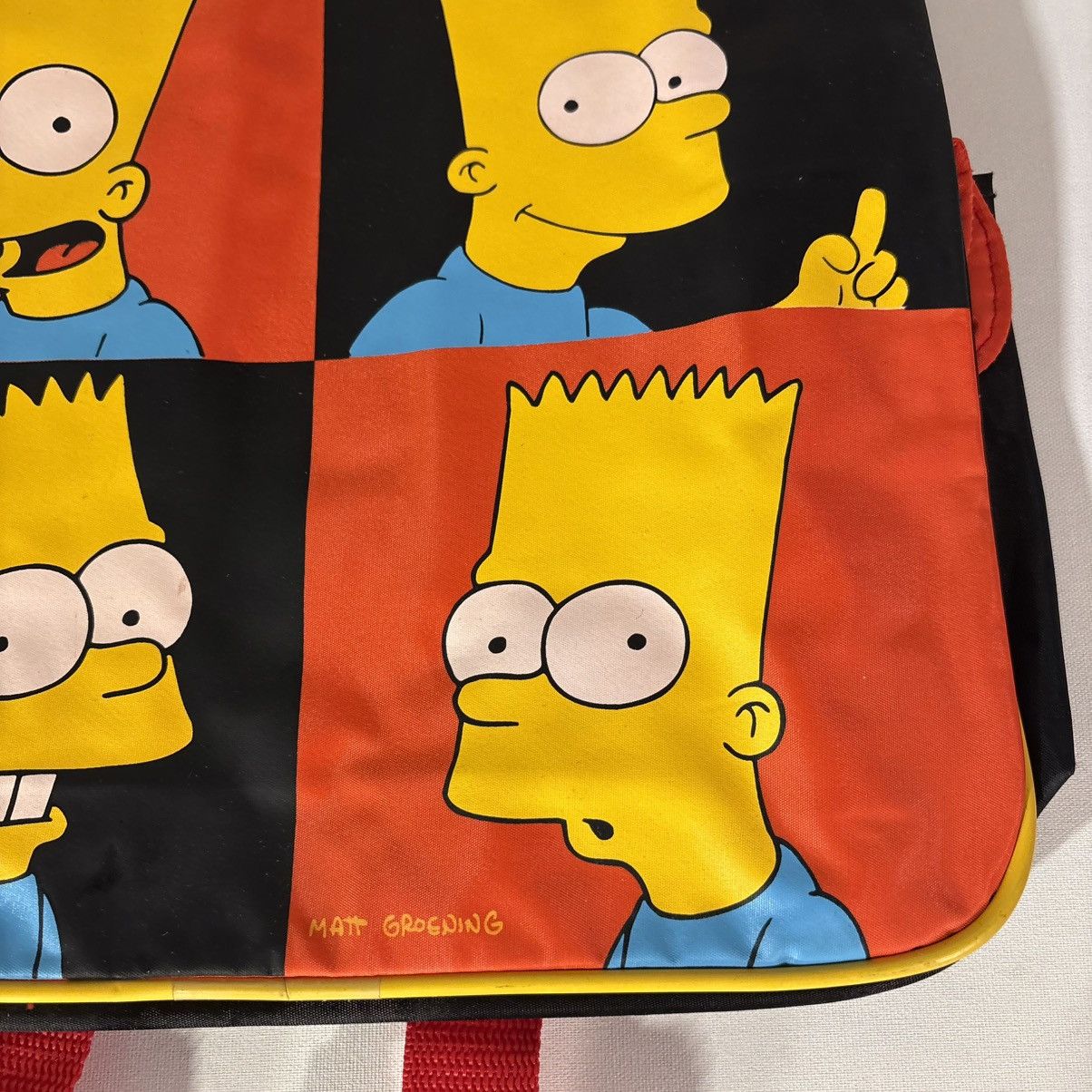 The Simpsons Vintage 90s The Simpsons Bags Many Faces of Bart Backpack Size ONE SIZE - 4 Thumbnail