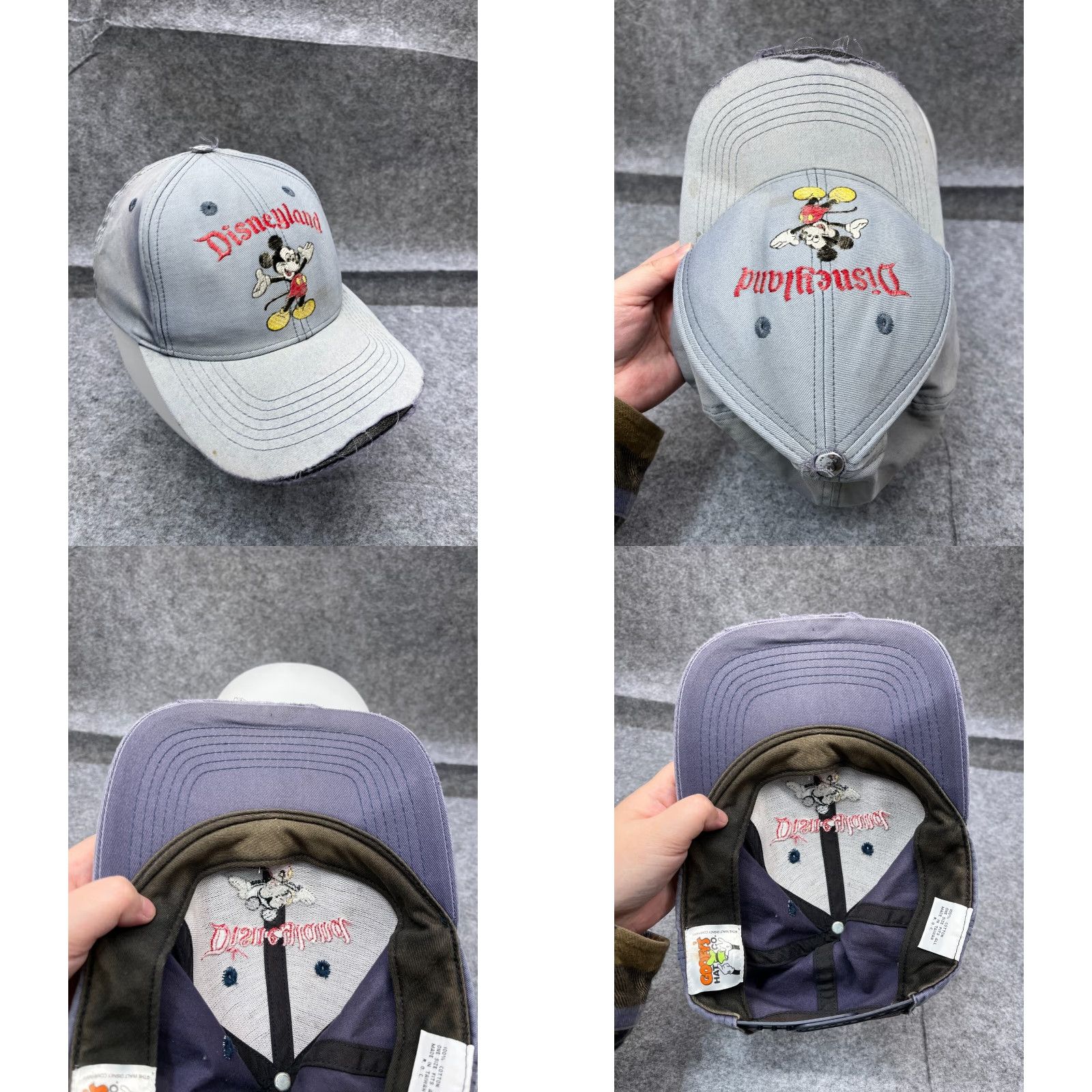 Disney Disney Mickey Mouse Snapback Hat Cap Adjustable One Size Blue Cartoon Unisex Size ONE SIZE - 8 Thumbnail