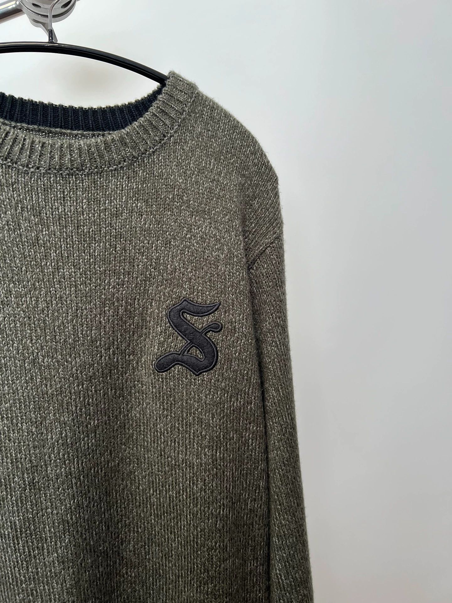 Stussy Stussy 00s Variegated Wool Blend Embroidered Sweater Size US M / EU 48-50 / 2 - 4 Thumbnail