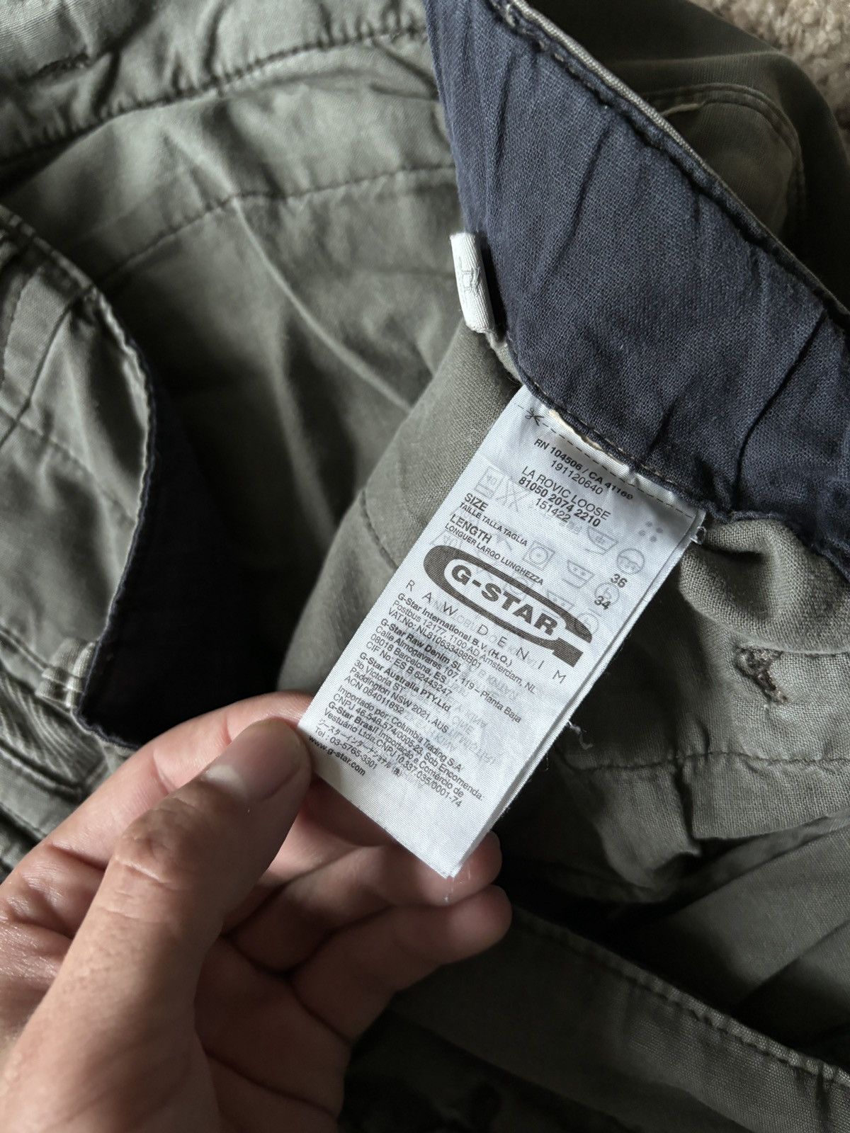 G-Star G-Star RAW Cargo Pants Military Strap Big Logo pants Size US 36 / EU 52 - 6 Thumbnail