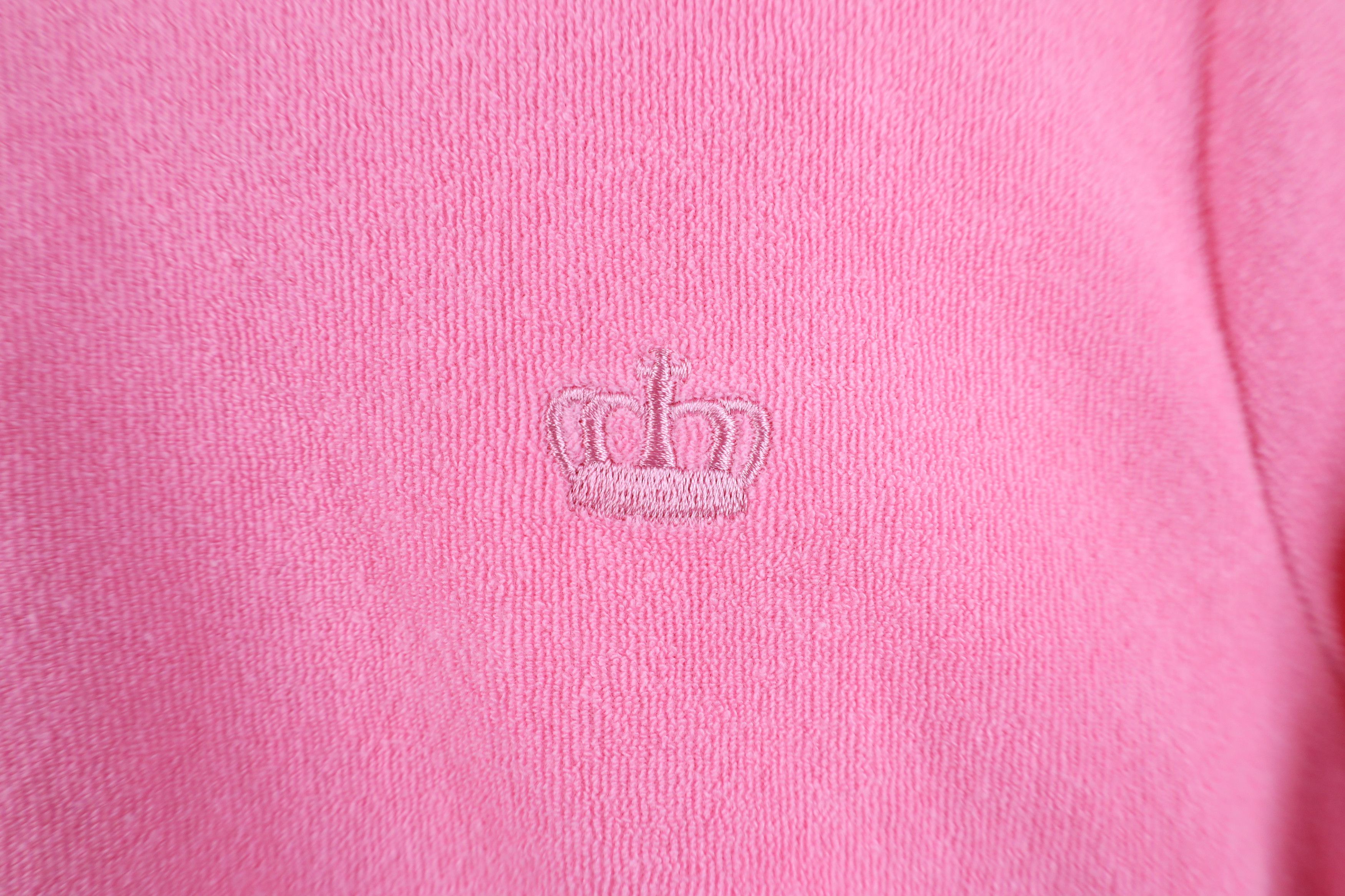 Juicy Couture Vintage 90s Y2K Juicy Couture Terry Cloth Full Zip Hoodie Size XS / US 0-2 / IT 36-38 - 4 Thumbnail