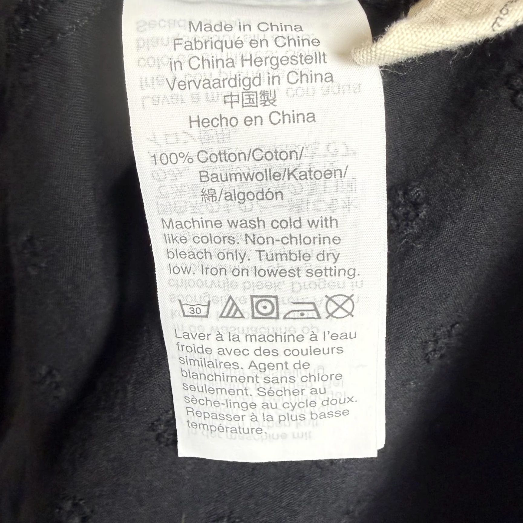 Madewell VINTAGE? Madewell Women's Embroidered Pintuck Mini Dress Black L-Size Knee Length A-Line Dress Womens Large Black Size L / US 10 / IT 46 - 3 Thumbnail