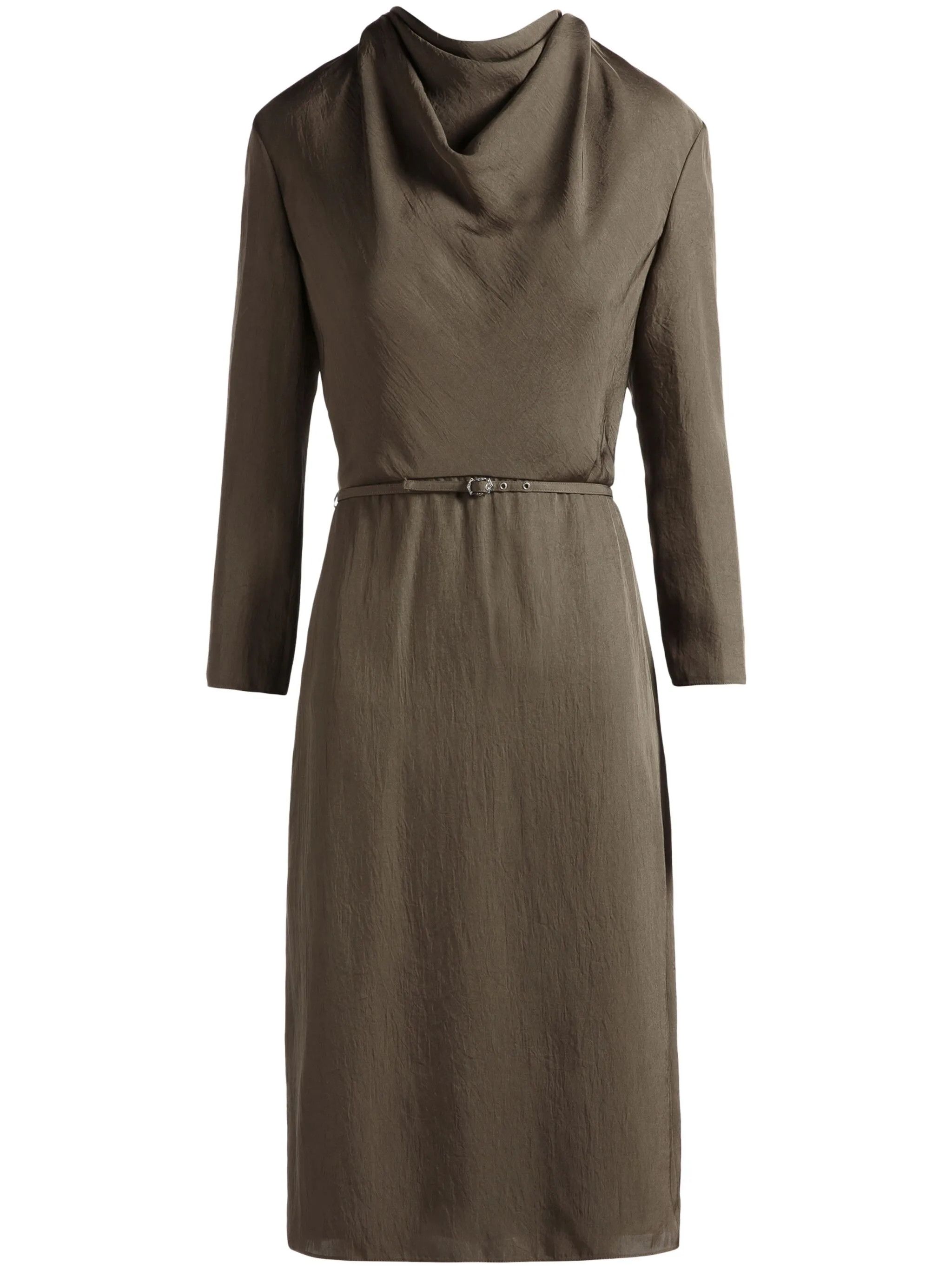 Bally o1y0725 Midi Dress in Military Green Size L / US 10 / IT 46 - 1 Thumbnail