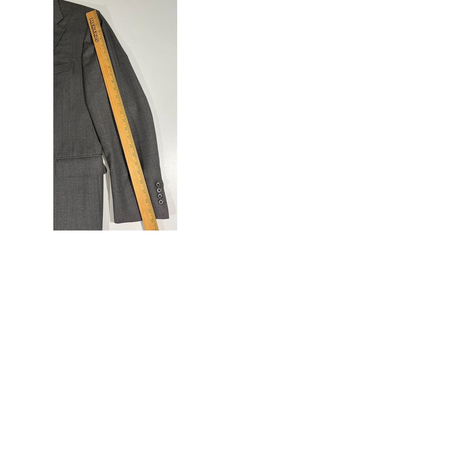 Canali Canali Men’s Two-Button Sport Coat Jacket Wool Made in Italy Gray 44R Regular Suit Coat Mens Dress Jacket Size 44R - 10 Thumbnail