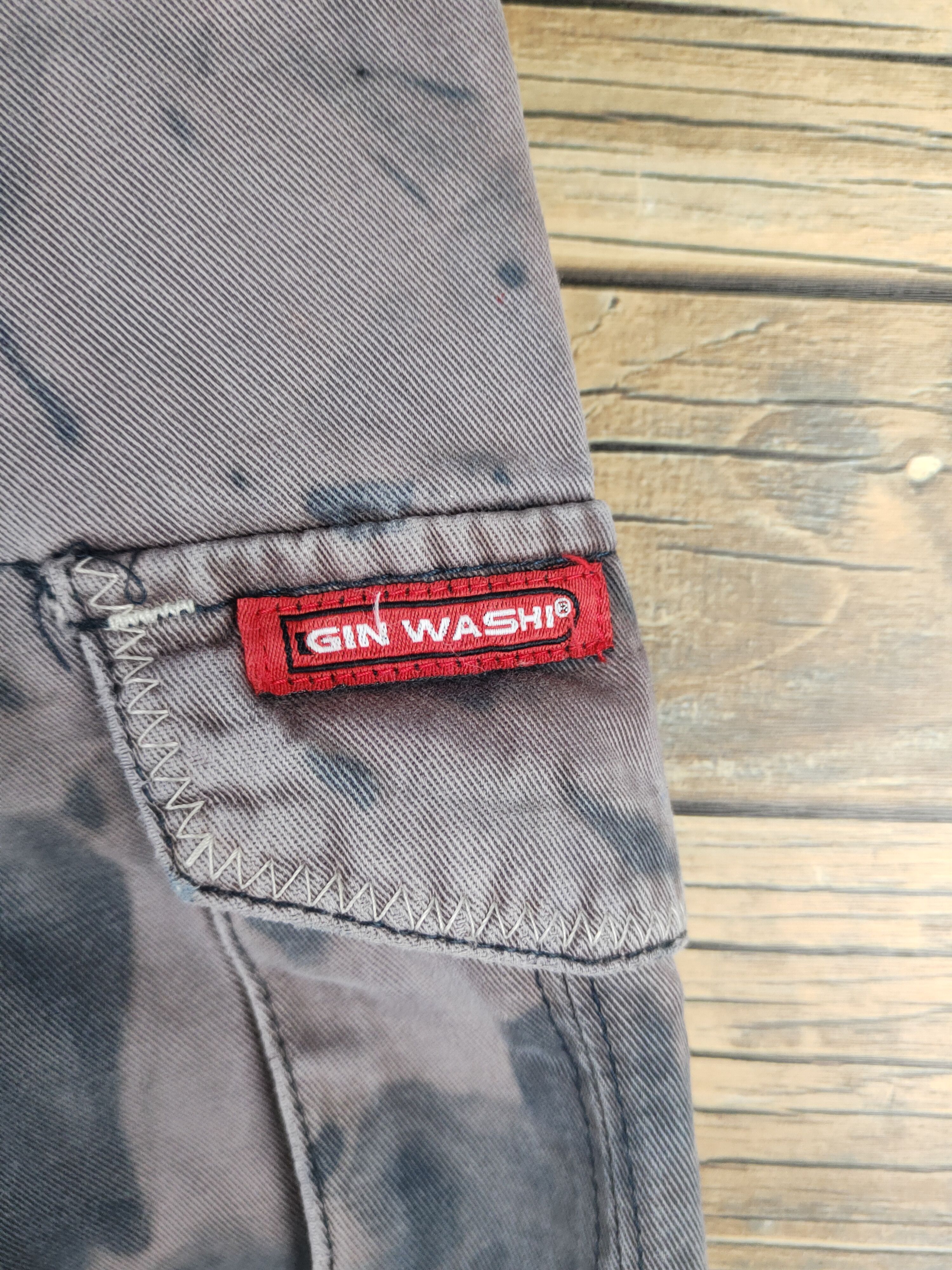 Japanese Brand DL Gin Washi acid wash Multipocket Cargo Pants #sp46-250T Size US 34 / EU 50 - 12 Thumbnail