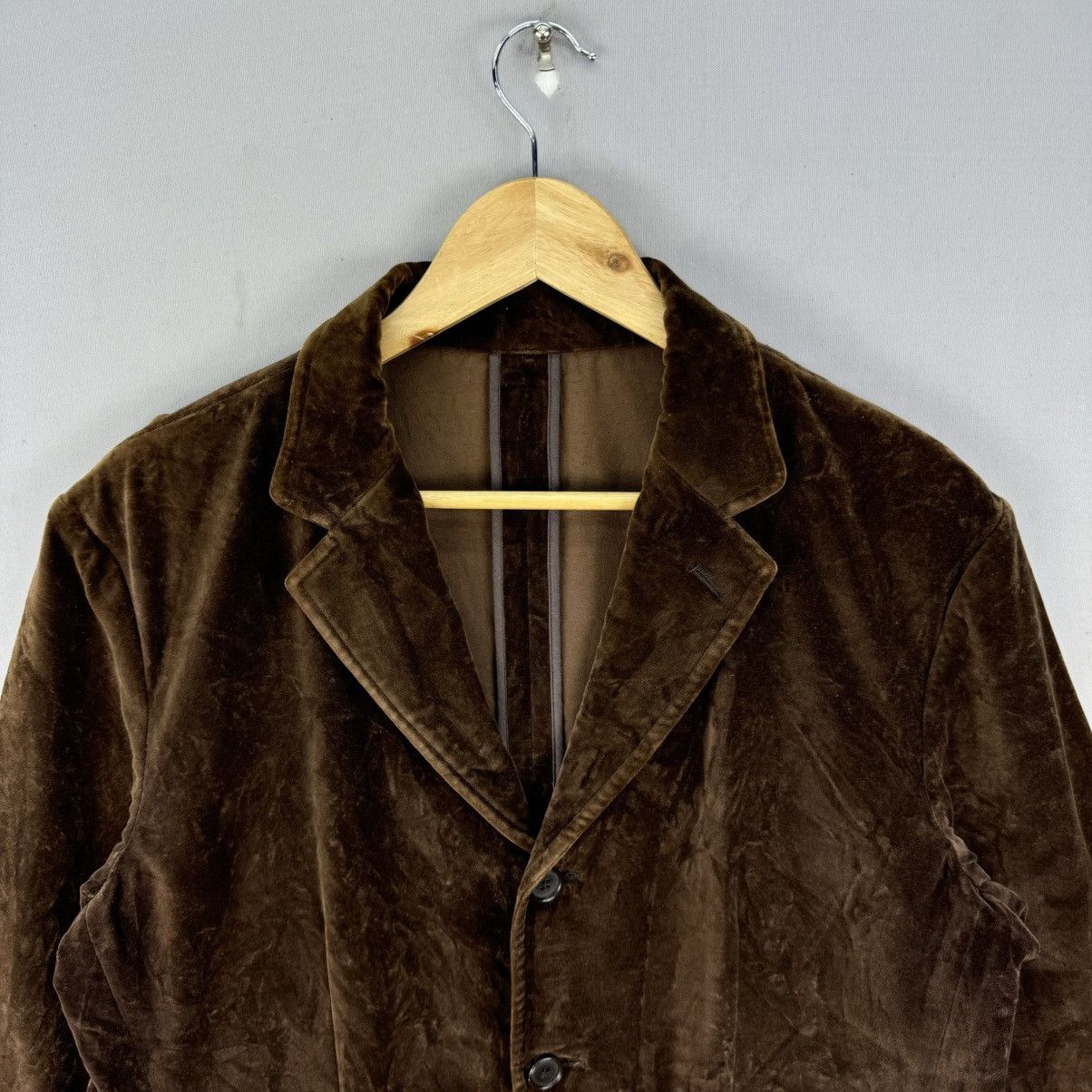 Japanese Brand Vintage Japanese Brown Velvet Blazer Jacket Made in Japan Size US M / EU 48-50 / 2 - 7 Thumbnail