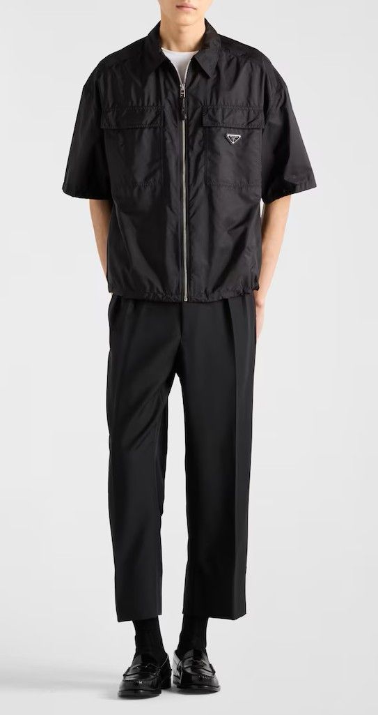 Prada Re-Nylon Zipped Shirt Jacket