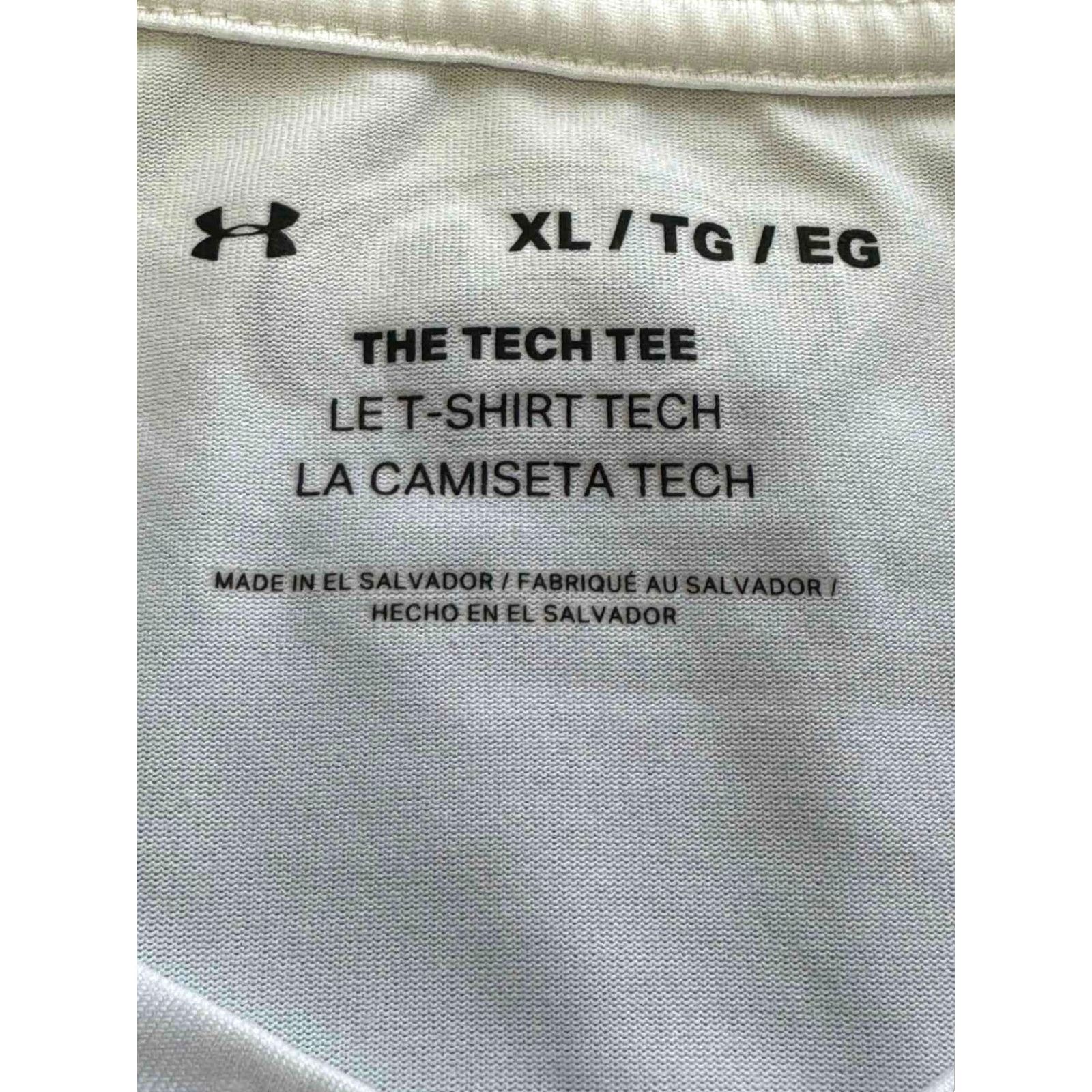 Under Armour UNDER ARMOUR TECH TEE Shirt XL White 2023 Jersey Short Sleeve Male Regular Classic Performance CrossFit Size US XL / EU 56 / 4 - 4 Thumbnail