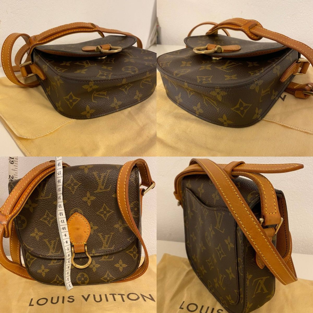 Louis Vuitton Louis Vuitton Saint Cloud Mini Monogram bag brown Leather Size ONE SIZE - 8 Thumbnail