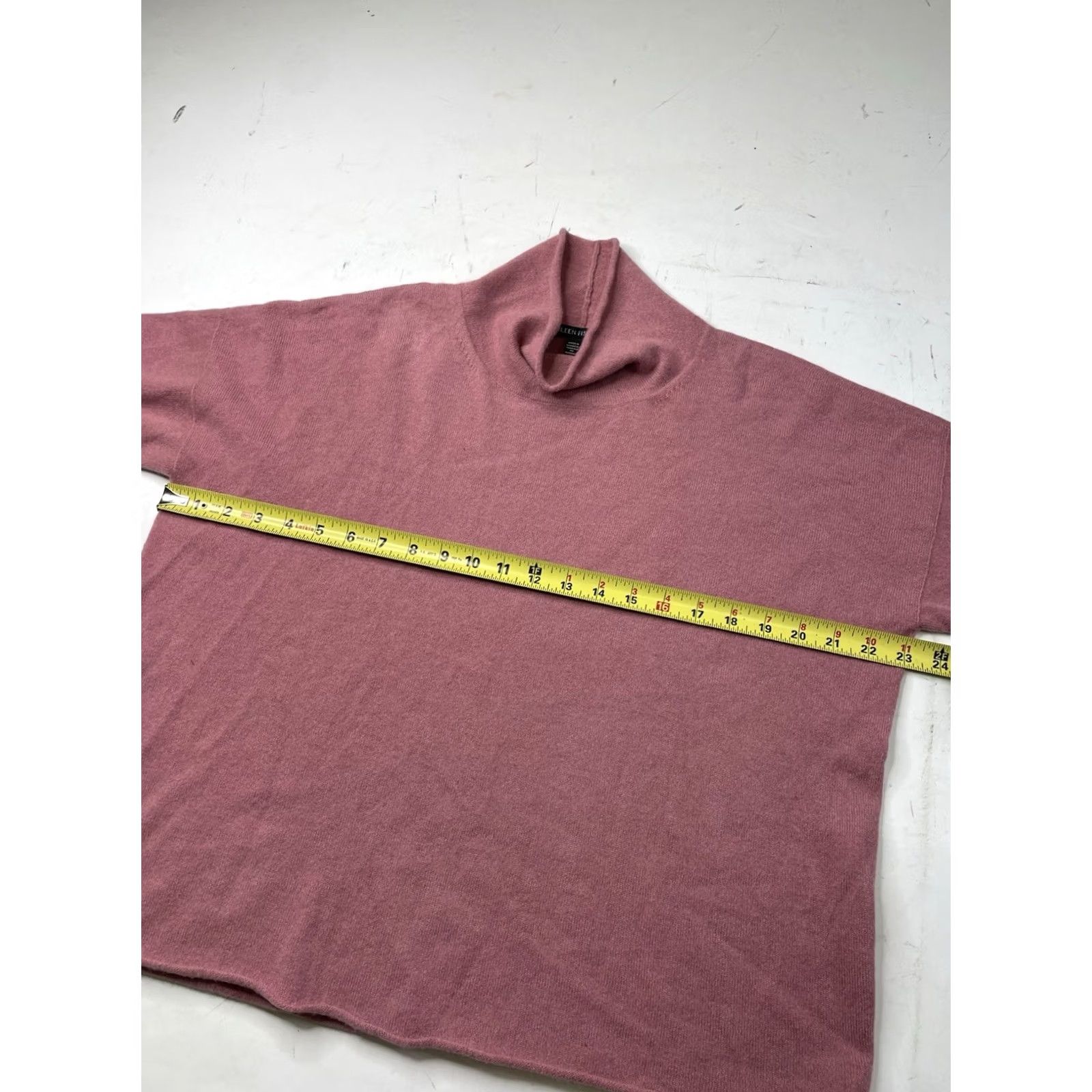 Eileen Fisher Eileen Fisher 100% Cashmere Turtleneck/ Cowl Neck Pullover Sweater Womens Small Pink Size S / US 4 / IT 40 - 5 Thumbnail
