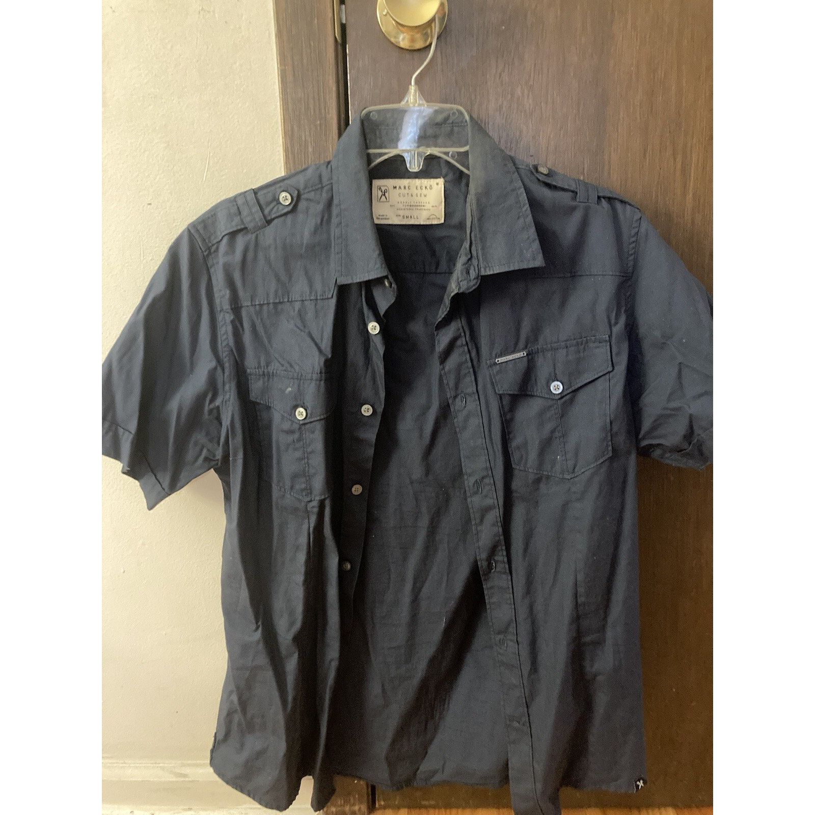 Marc Ecko Marc Ecko Men's Shirt Short Sleeve Button Up Pocket Size S Size US S / EU 44-46 / 1 - 1 Thumbnail
