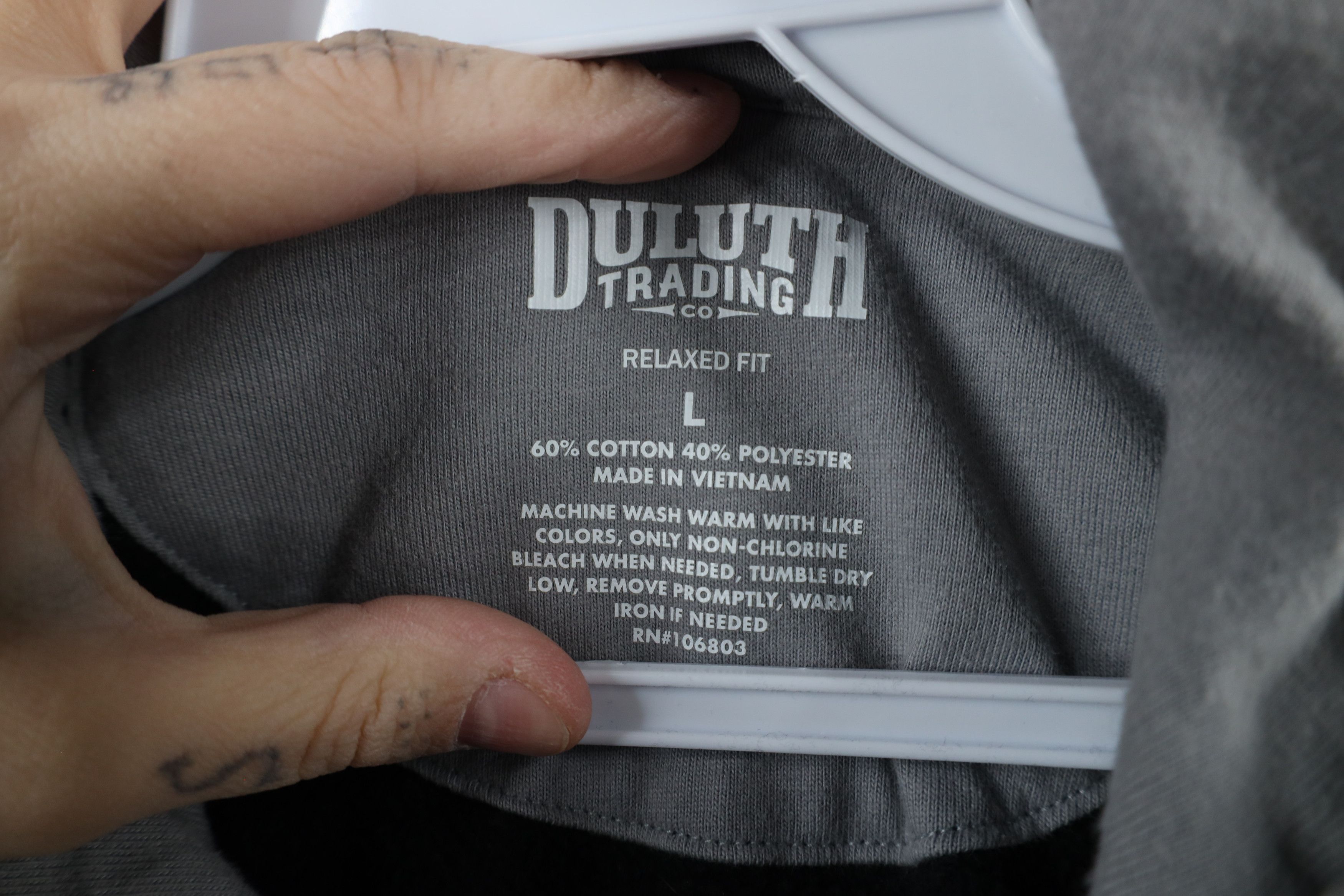 Duluth Trading Company × Vintage Duluth Trading Co Fit Spell Out Big Logo Hoodie Sweatshirt Size US L / EU 52-54 / 3 - 7 Thumbnail