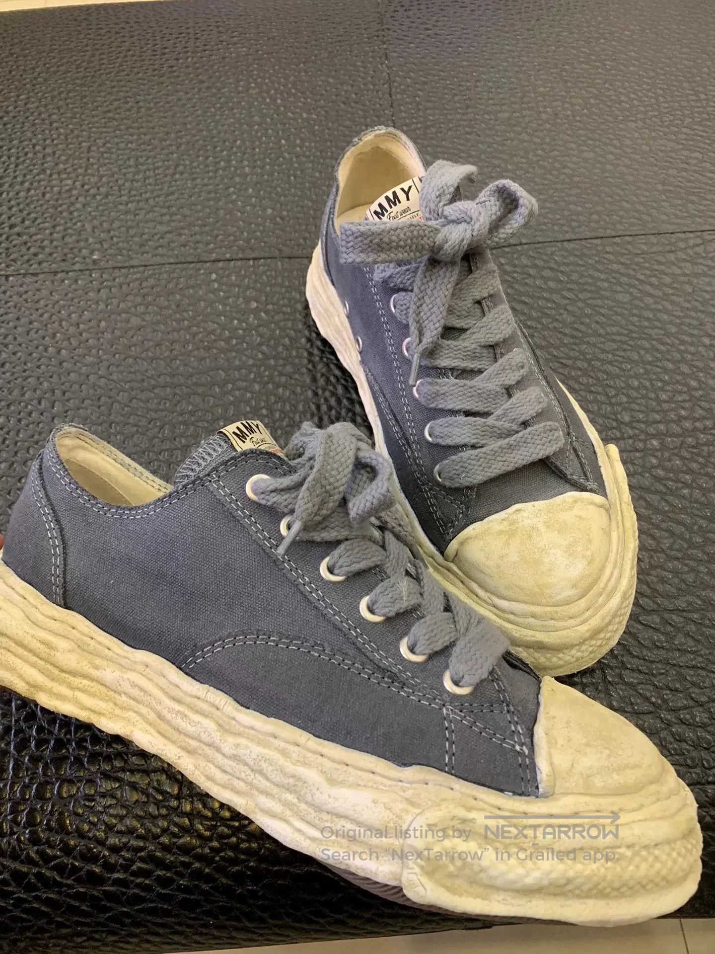 Maison MIHARA YASUHIRO casual canvas sneakers with worn effect. Size US 10 / EU 43 - 2 Thumbnail
