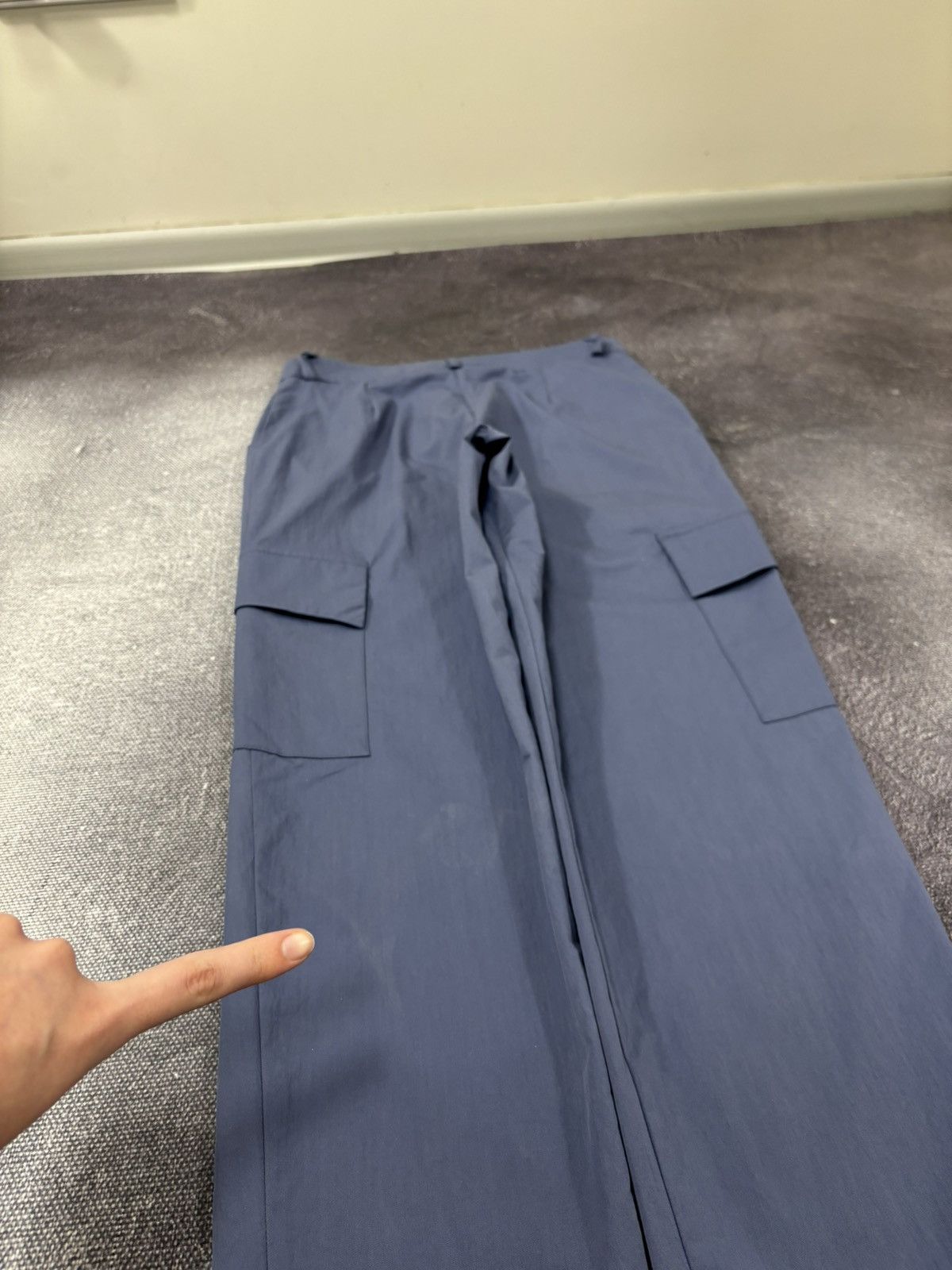 Cop Copine Cop Copine Mercurius NWT Women’s Blue Cargo Pants Size 27" / US 4 / IT 40 - 14 Thumbnail