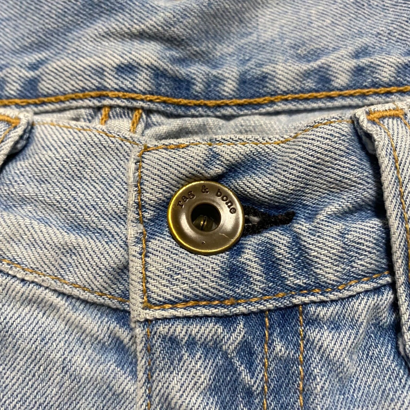 Rag & Bone Rag & Bone Womens 25 Denim Cut-Off Shorts Blue Medium Rise Inseam 3" Casual Casual Wear Pockets Vintage No XS Size 42" / US 20 - 6 Thumbnail