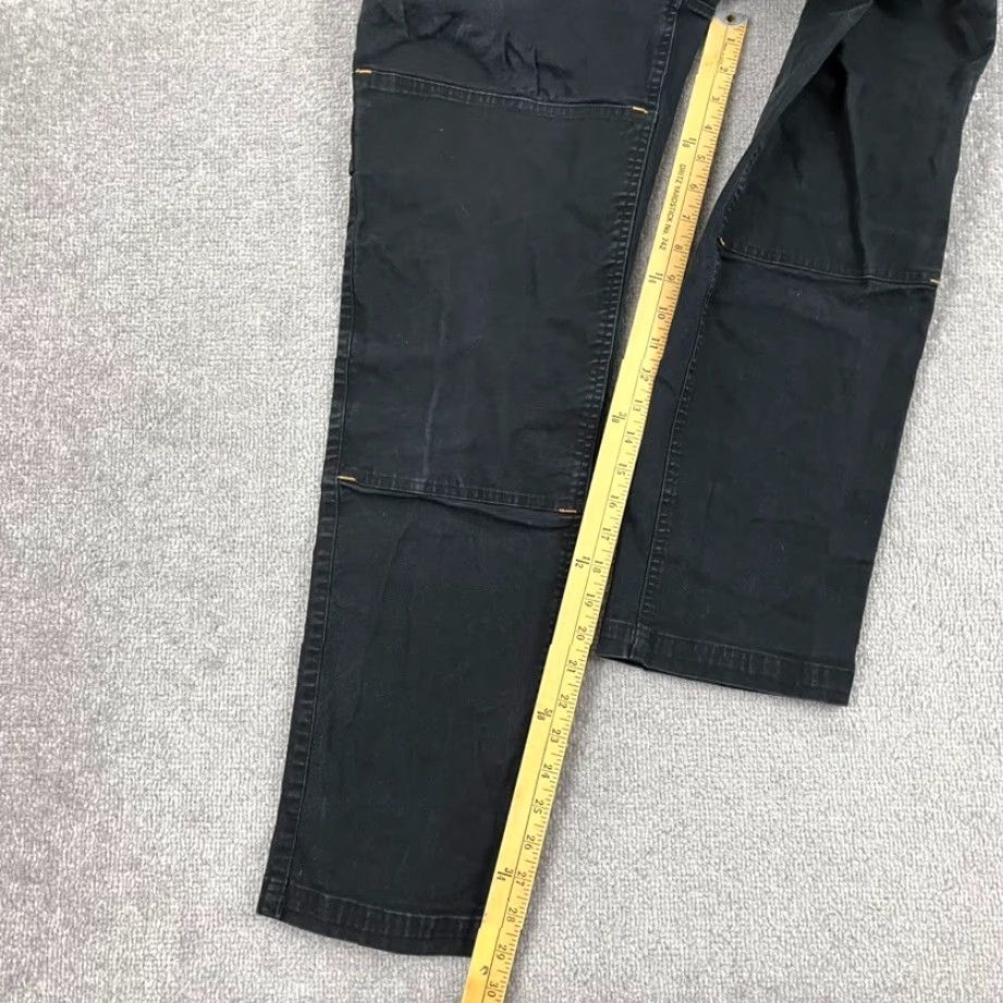 Wildfang Wildfang Women's Small 28 x 29 Black Double Knee Carpenter Workwear Pants - Cotton Blend Twill, Pockets, Button Closure, Regular Rise Size 28" / US 6 / IT 42 - 6 Thumbnail
