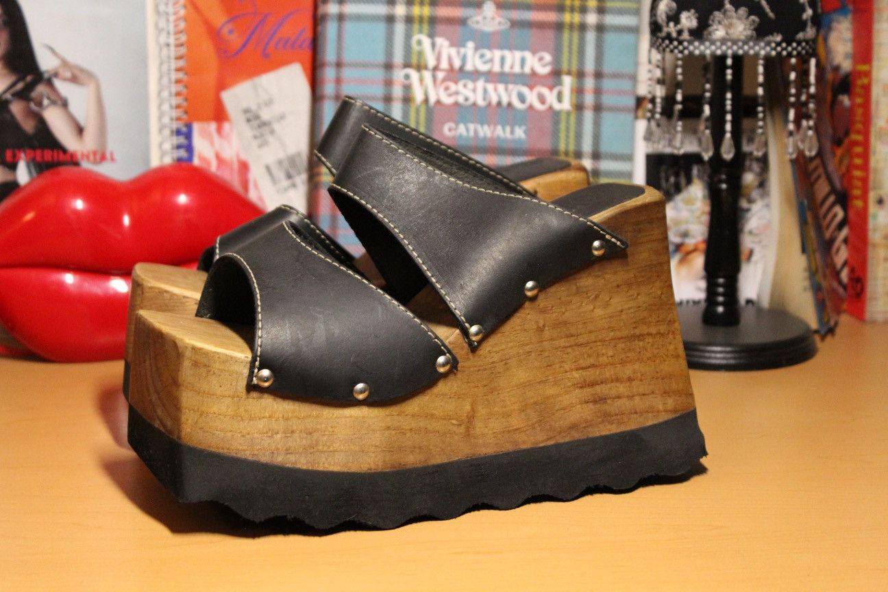 Other vintage london underground chunky wood platform Size US 6 / IT 36 - 1 Thumbnail