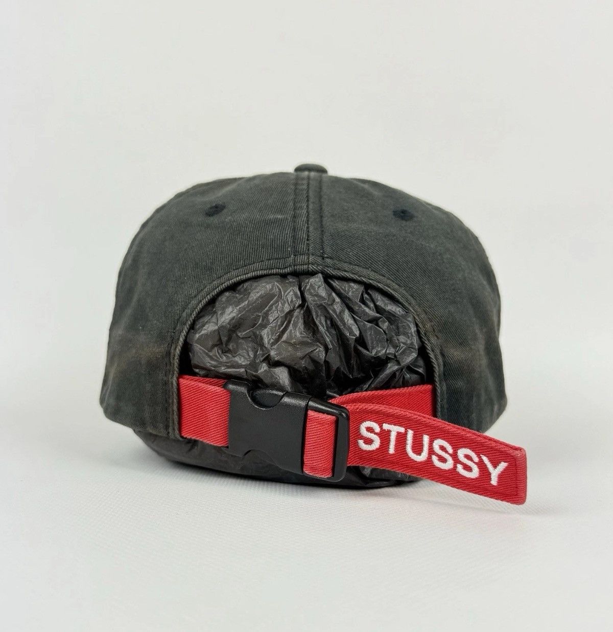Stussy Stussy Faded Distressed Snapback Cap Hat One Size Black Size ONE SIZE - 7 Thumbnail