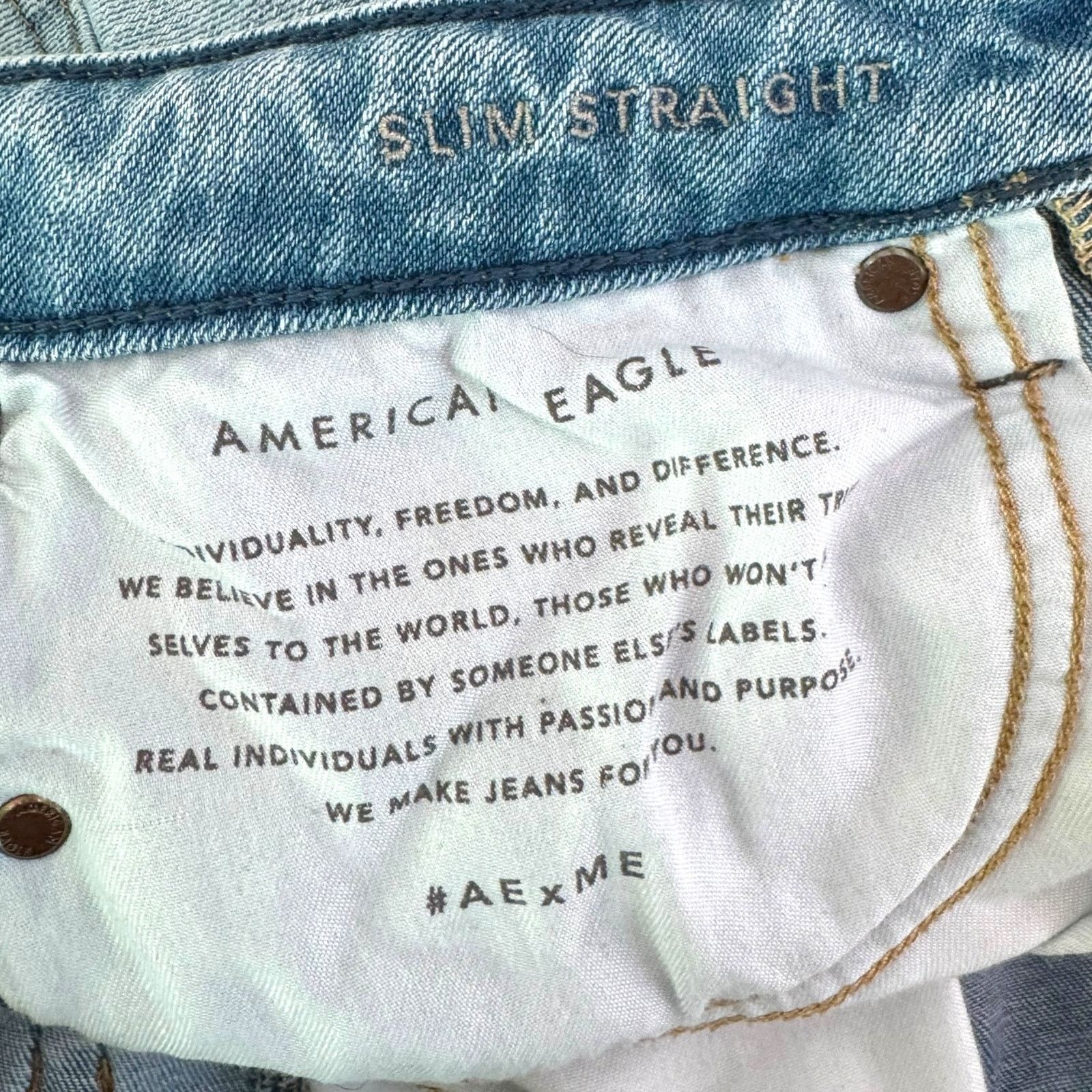 American Eagle Outfitters American Eagle Slim Straight Flex Jeans Men's 28x32 Size US 28 / EU 44 - 8 Thumbnail