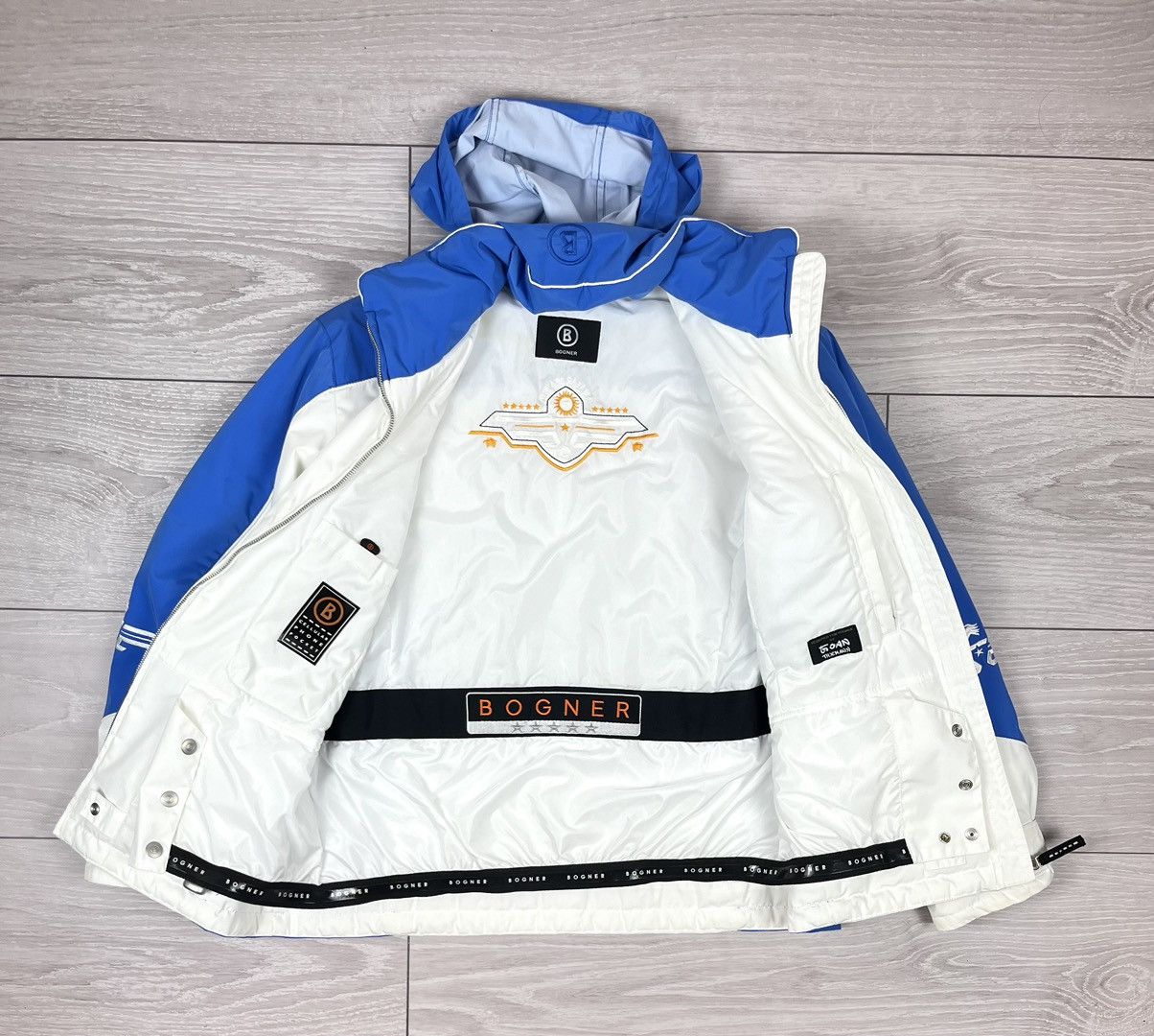 Bogner Bogner White Blue Nylon Ski Winter Puffer Jacket Womens Size XS / US 0-2 / IT 36-38 - 2 Thumbnail