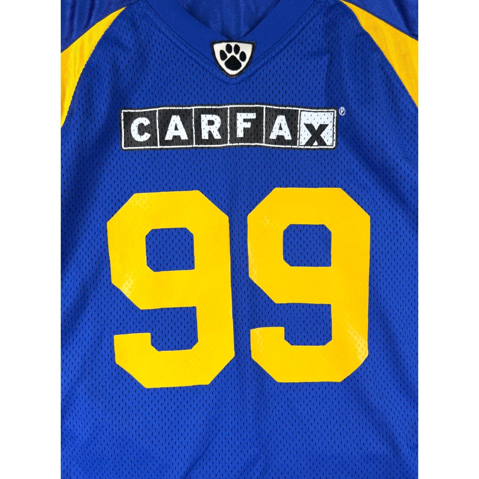 Vintage VINTAGE Carfax Jersey Shirt Adult Large Blue Yellow #99 Short Sleeve Nylon Logo Embroidered Mens T-Shirt Car Size US L / EU 52-54 / 3 - 6 Thumbnail