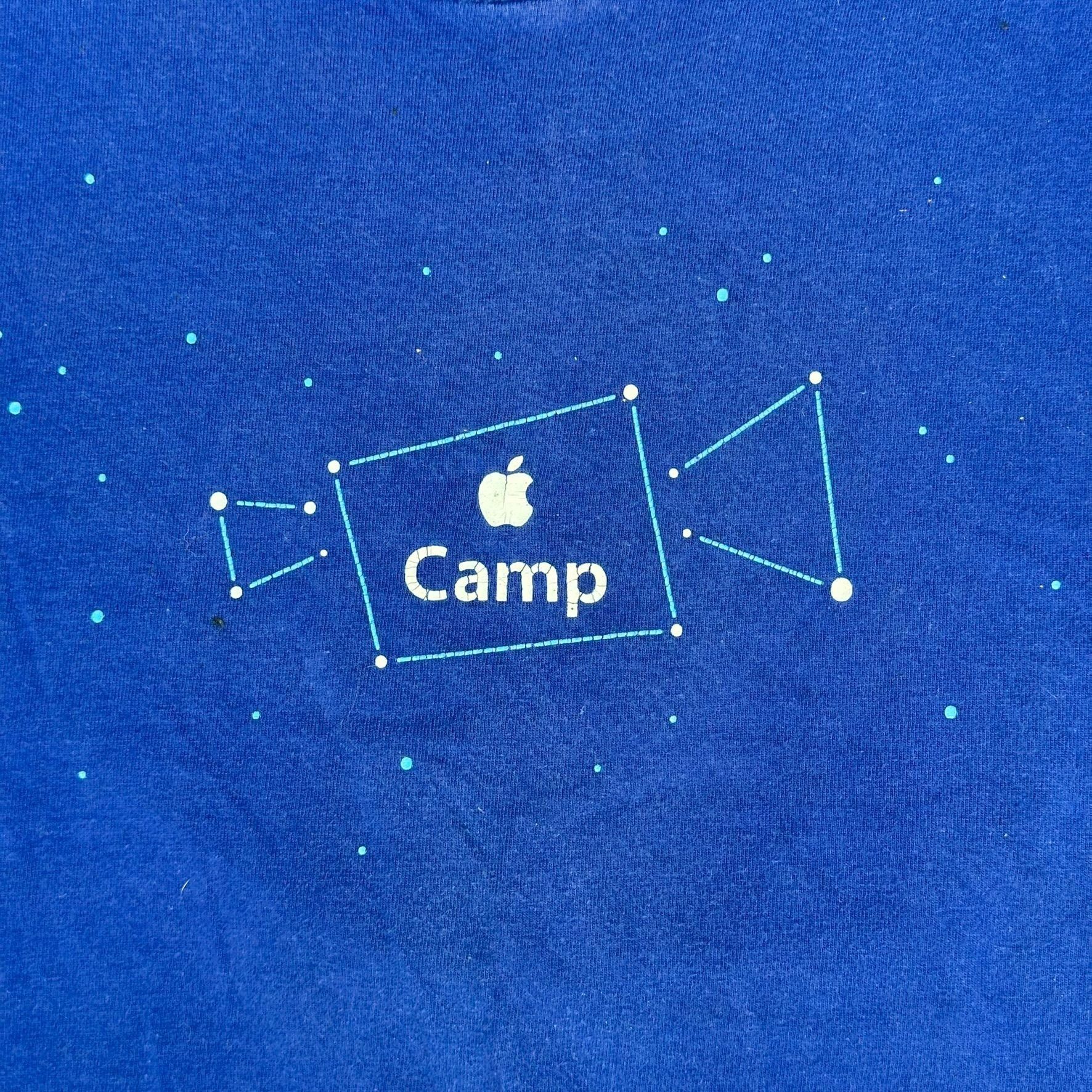 Apple Vintage Y2K Apple Camp Constellation T-Shirt Camera Blue S R Size US S / EU 44-46 / 1 - 2 Thumbnail