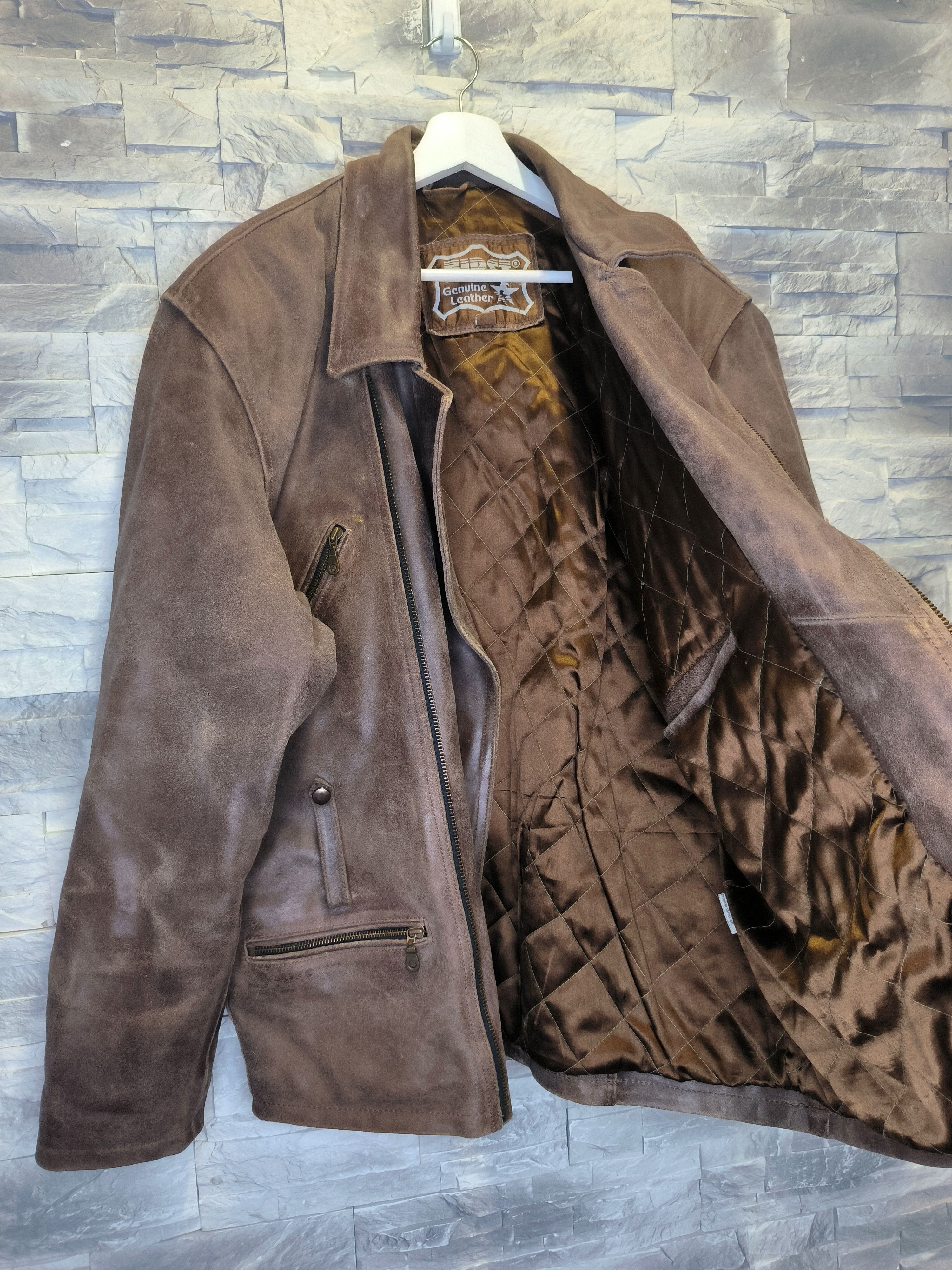 Vera Pelle Vera Pelle Vintage Leather Brown Jacket Size US L / EU 52-54 / 3 - 3 Thumbnail