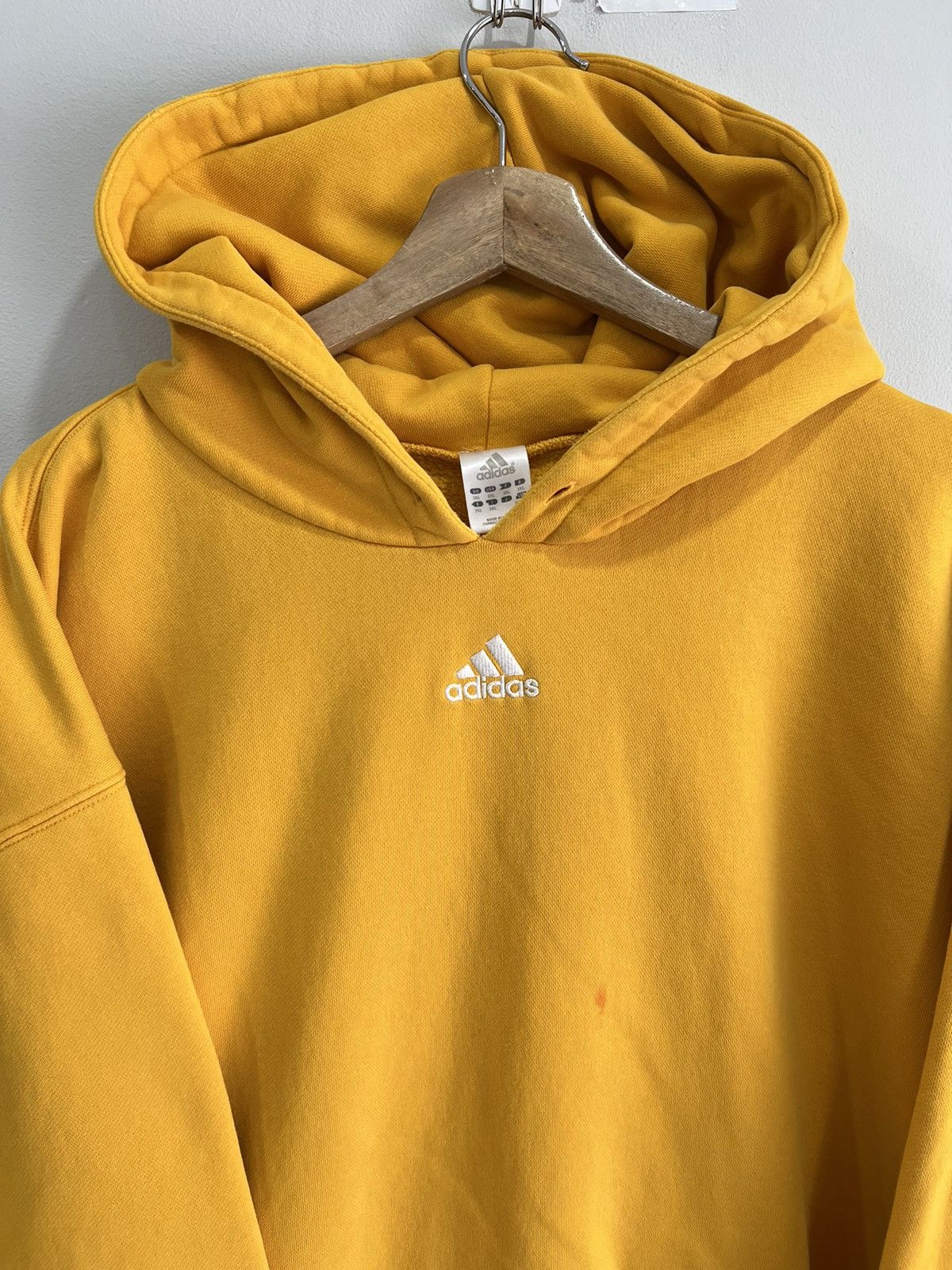 Adidas Vintage Adidas Center Logo Hoodie Sweater sweatshirt xxl Size US XXL / EU 58 / 5 - 3 Thumbnail