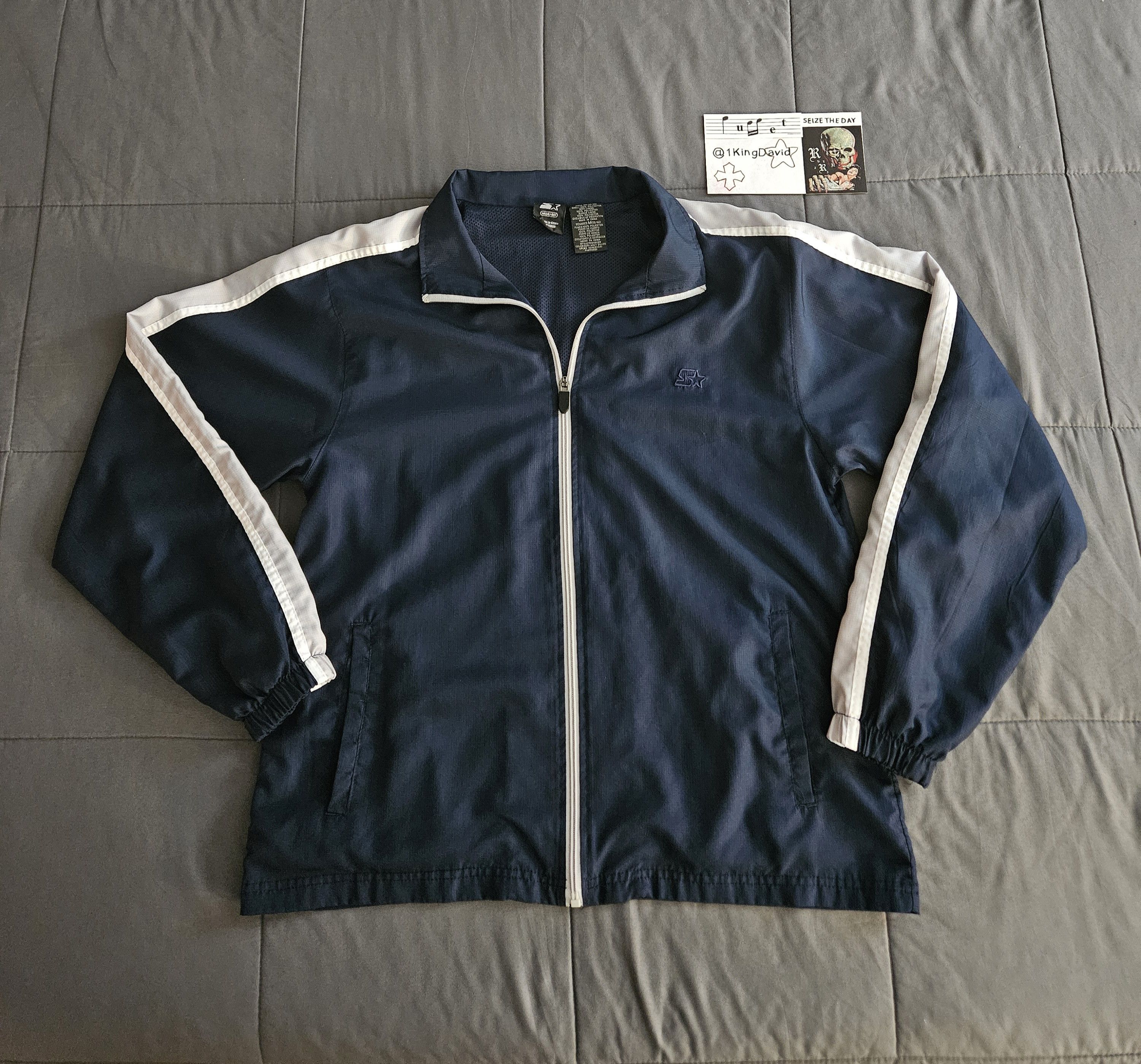 Starter Starter Navy Windbreaker Size US M / EU 48-50 / 2 - 1 Thumbnail