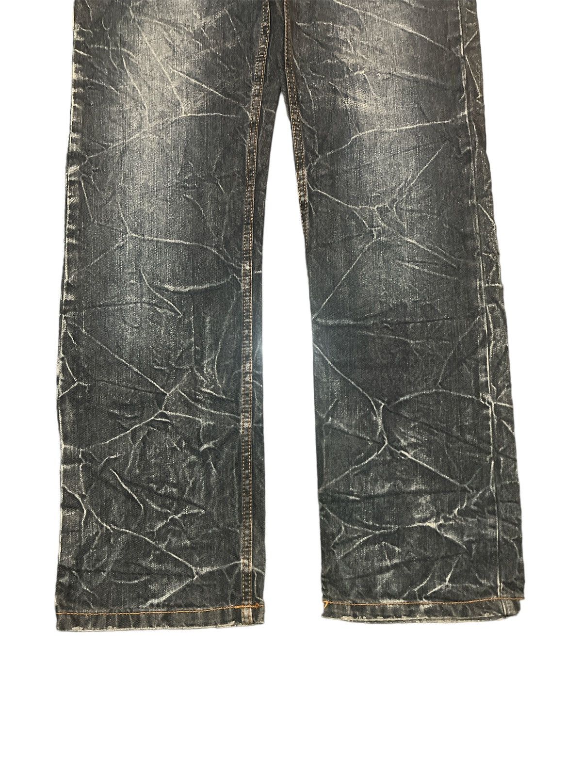 Japanese Brand DOUBLE WAIST‼️NYLAUS DISTRESSED DENIM PANT Size US 30 / EU 46 - 4 Thumbnail