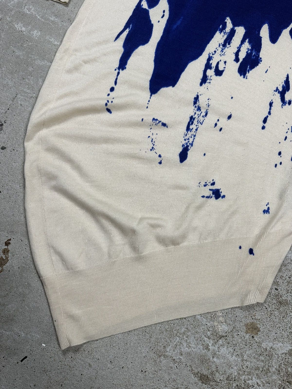 Alexander McQueen Alexander McQueen 2000s Abstract Print Cashmere Asymmetrical Size S / US 4 / IT 40 - 3 Thumbnail