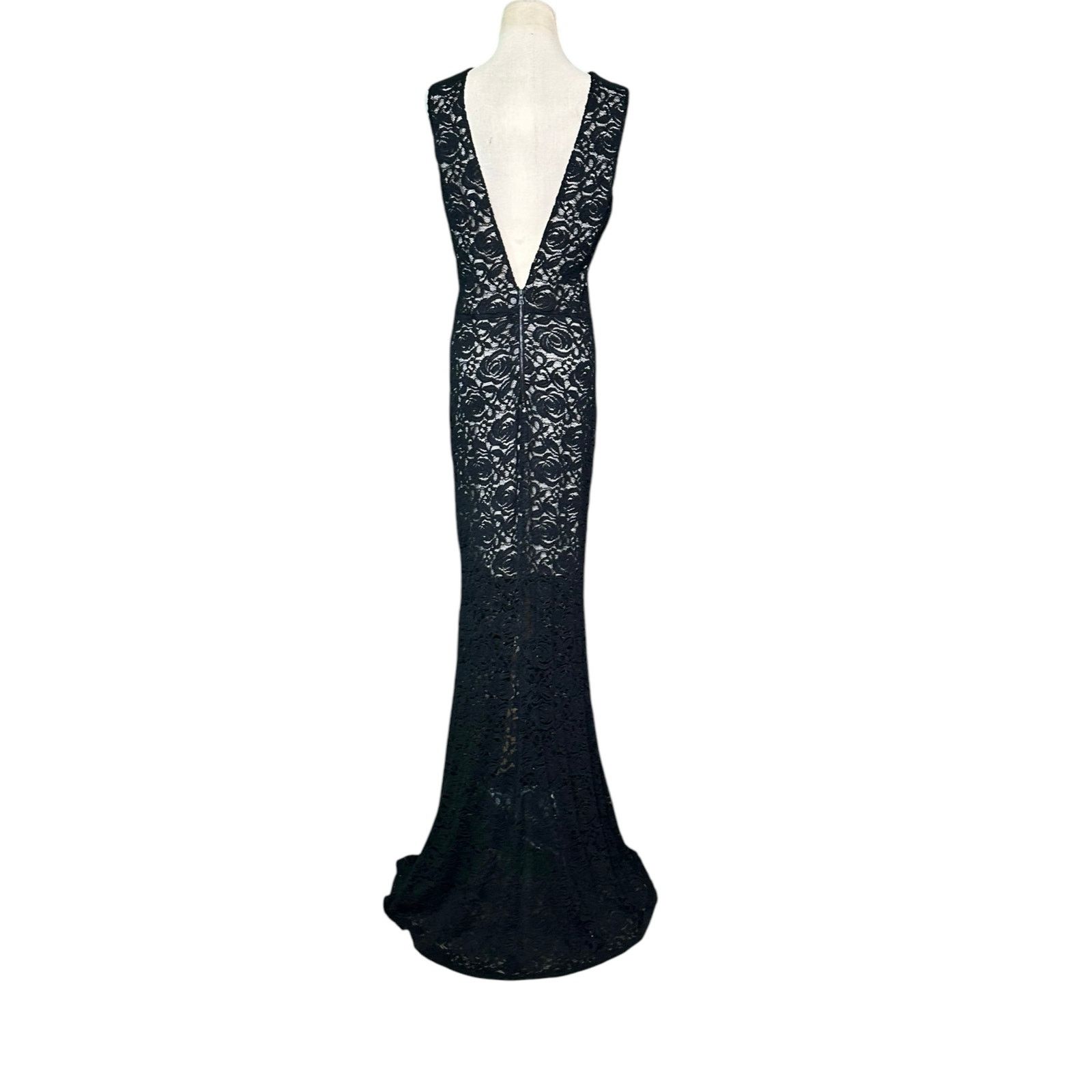 Alice + Olivia Alice + Olivia Mia Black Lace Maxi Dress size 10 Size L / US 10 / IT 46 - 18 Thumbnail