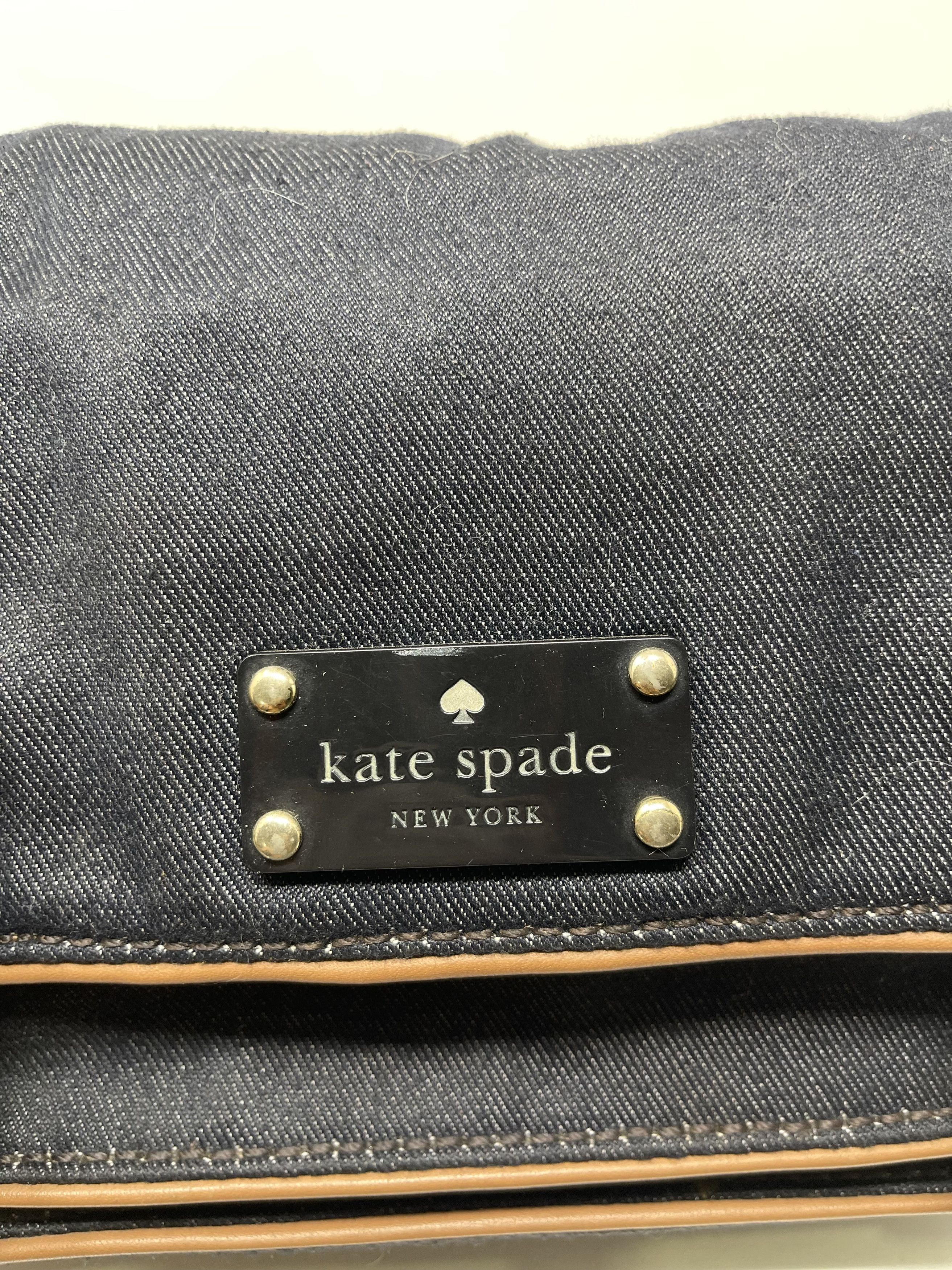 Japanese Brand Kate Spade New York Denim Leather - Trim Cross body Bag Size ONE SIZE - 7 Thumbnail
