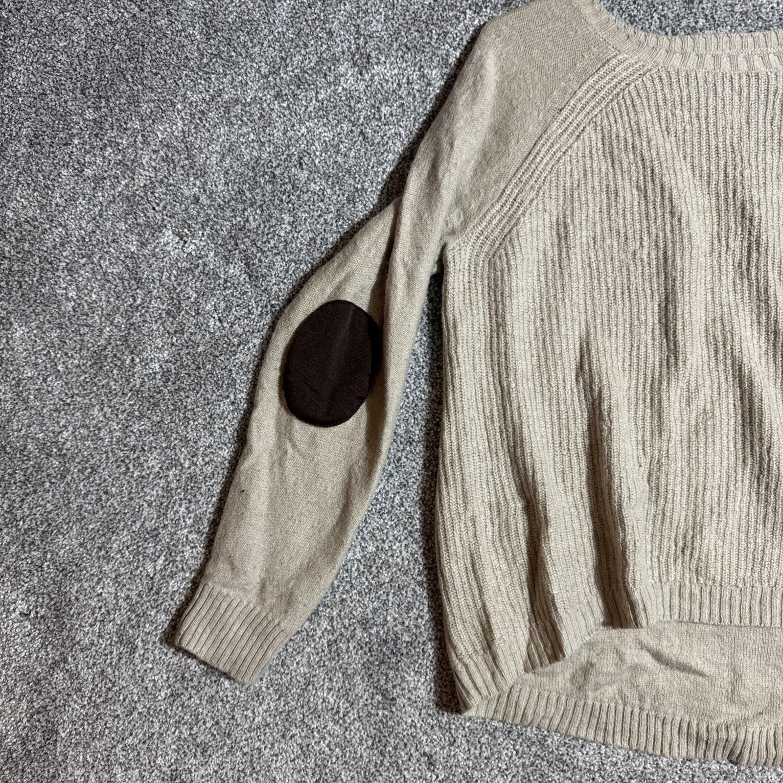 J.Crew Factory Warmspun Elbow Patch Sweater Womens M Wool Blend Size M / US 6-8 / IT 42-44 - 4 Thumbnail