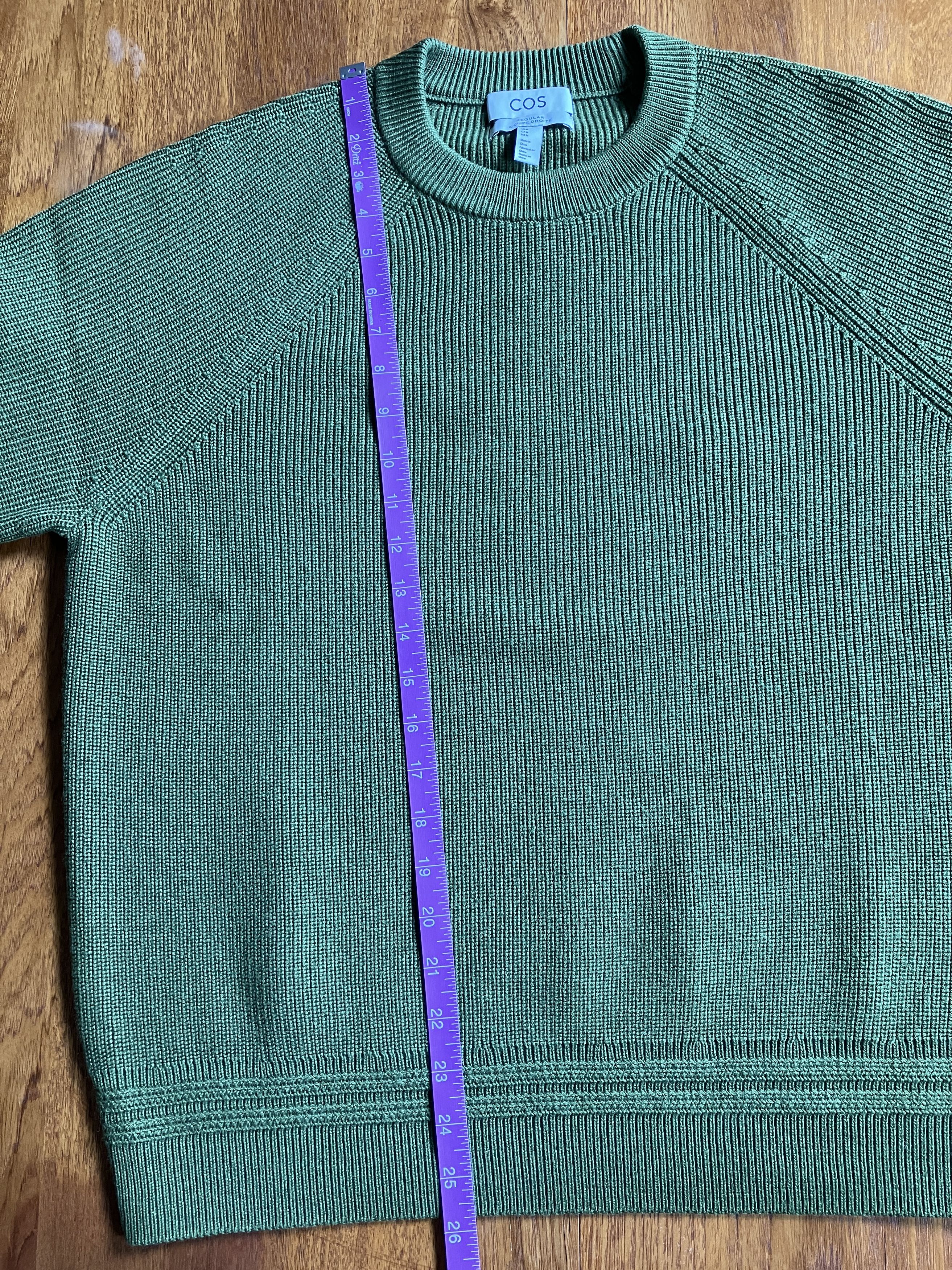 Cos Green Crew Neck Wool Sweater Size US M / EU 48-50 / 2 - 4 Thumbnail