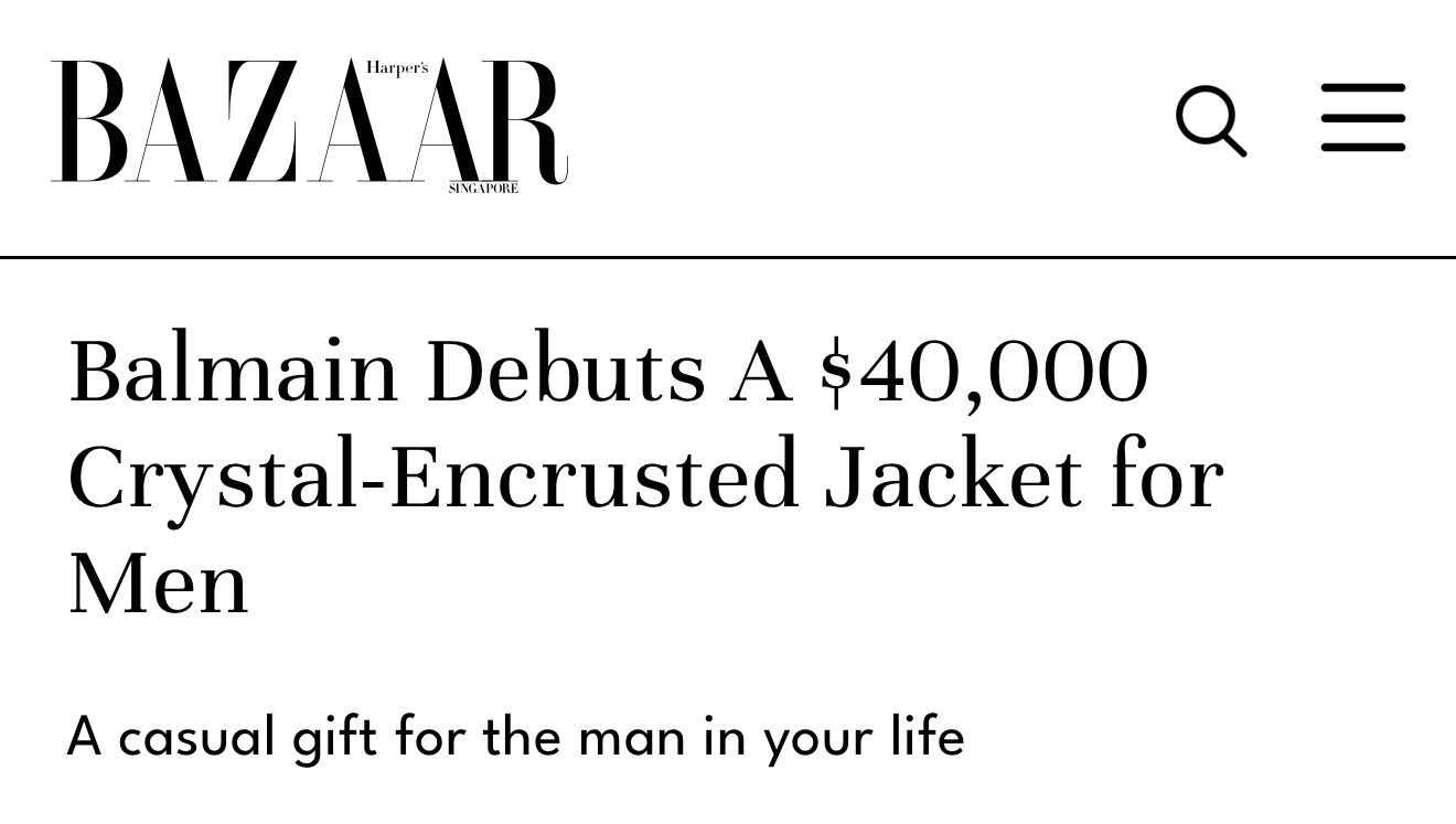 Balmain Swarovski Crystal Couture Jacket As Seen On Connan Gray Size US M / EU 48-50 / 2 - 20 Thumbnail